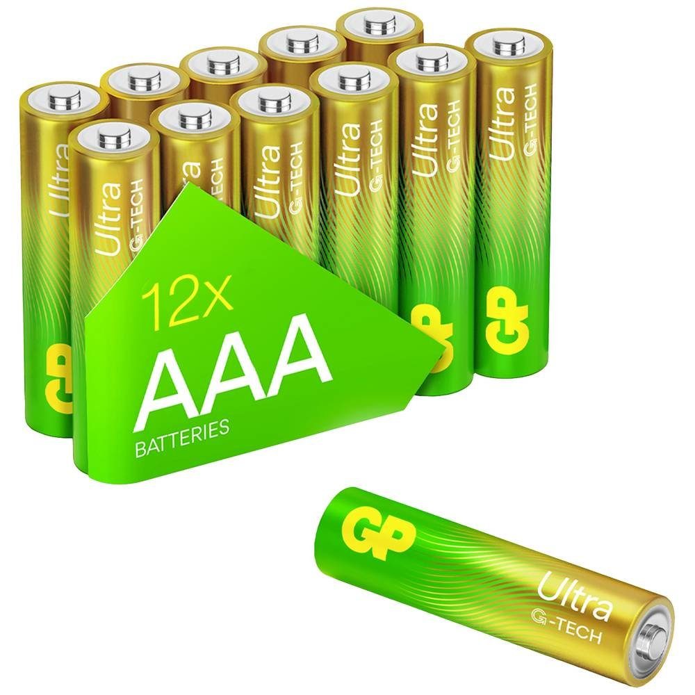 GP Batteries GP Ultra Alkaline Longlife, Akku Micro, Batterien AAA