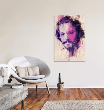 Sinus Art Leinwandbild Johnny Depp Porträt Abstrakt Kunst Schauspieler 60x90cm Leinwandbild