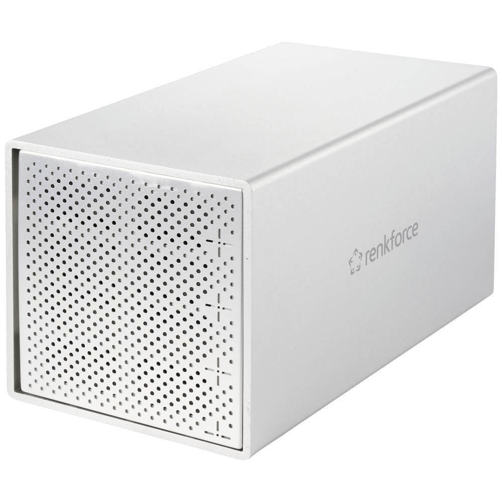 Renkforce Festplatten-Gehäuse 6.35cm (2.5)/8.89cm (3.5) USB 3, Aluminium Gehäuse