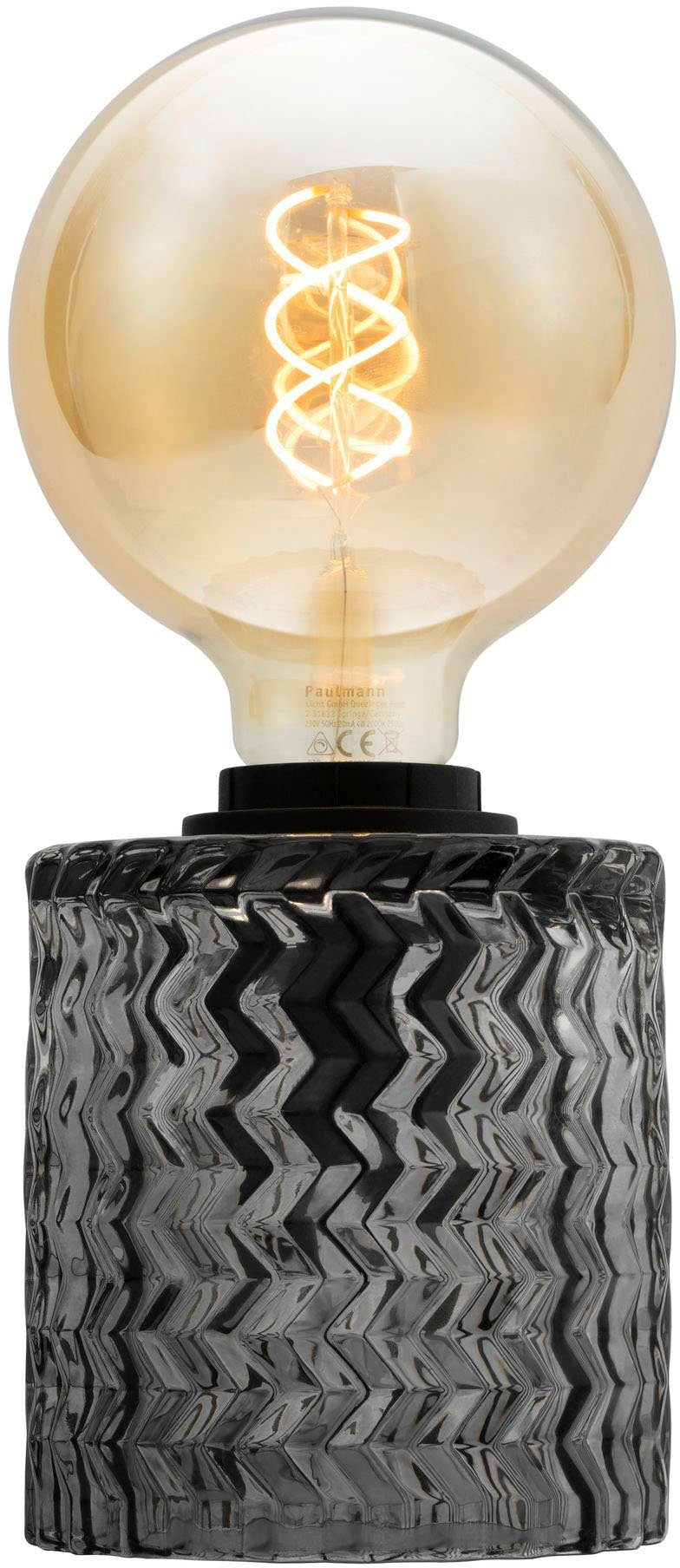 Pauleen Tischleuchte Crystal Smoke, ohne Leuchtmittel, E27, Rauchglas Schwa günstig online kaufen