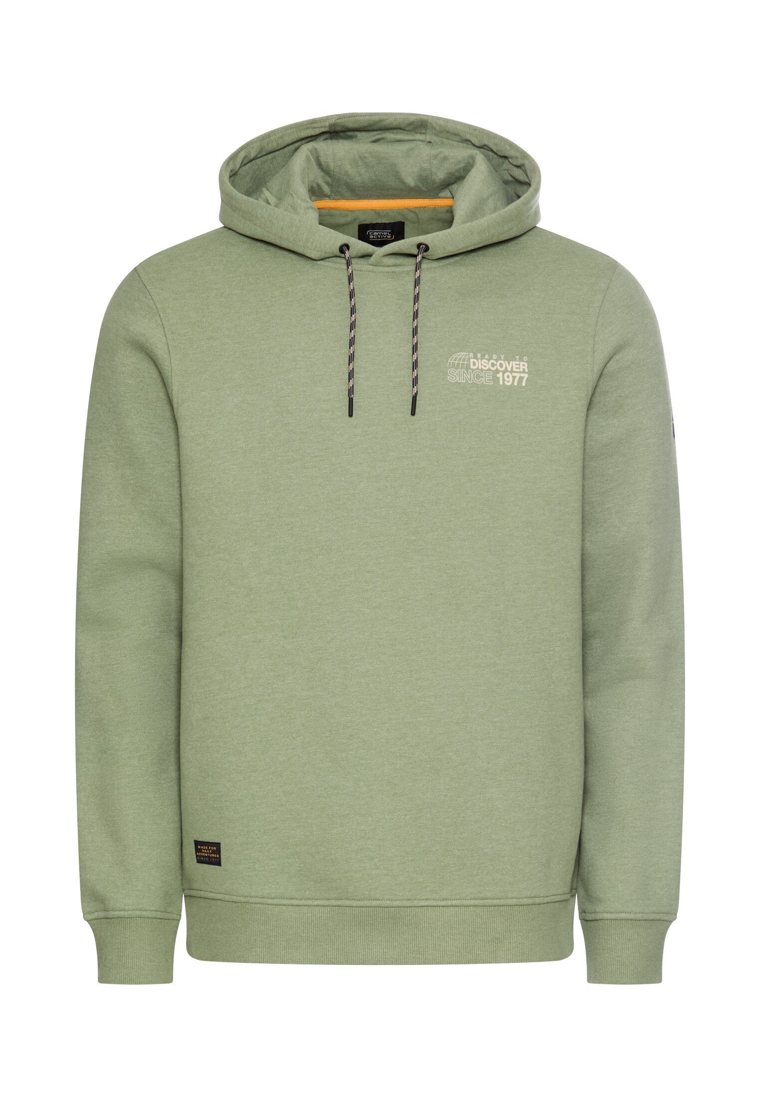 camel active Kapuzensweatshirt mit Rückenprint Langarm (1-tlg)