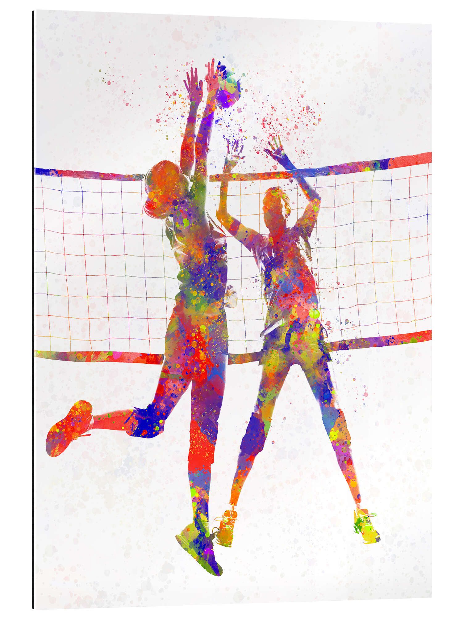 Posterlounge Wandbild Zwei Volleyballspielerinnen I, nobelart, erhältlich als Poster, Leinwandbild, Wandsticker oder Acrylglasbild
