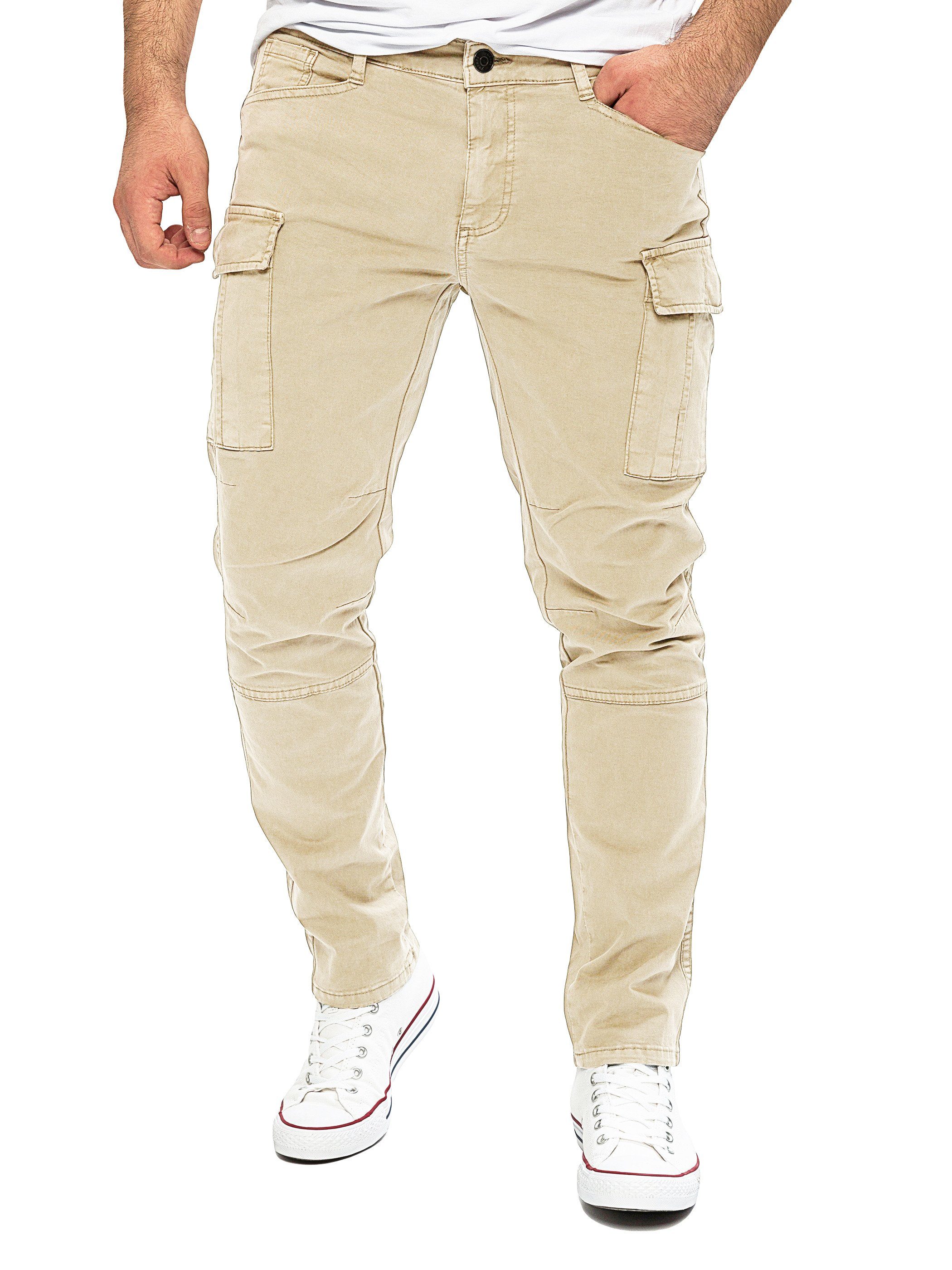 Yazubi Cargohose Cargo Chino Jayden (1-tlg) mit aufgesetzten Cargotaschen günstig online kaufen