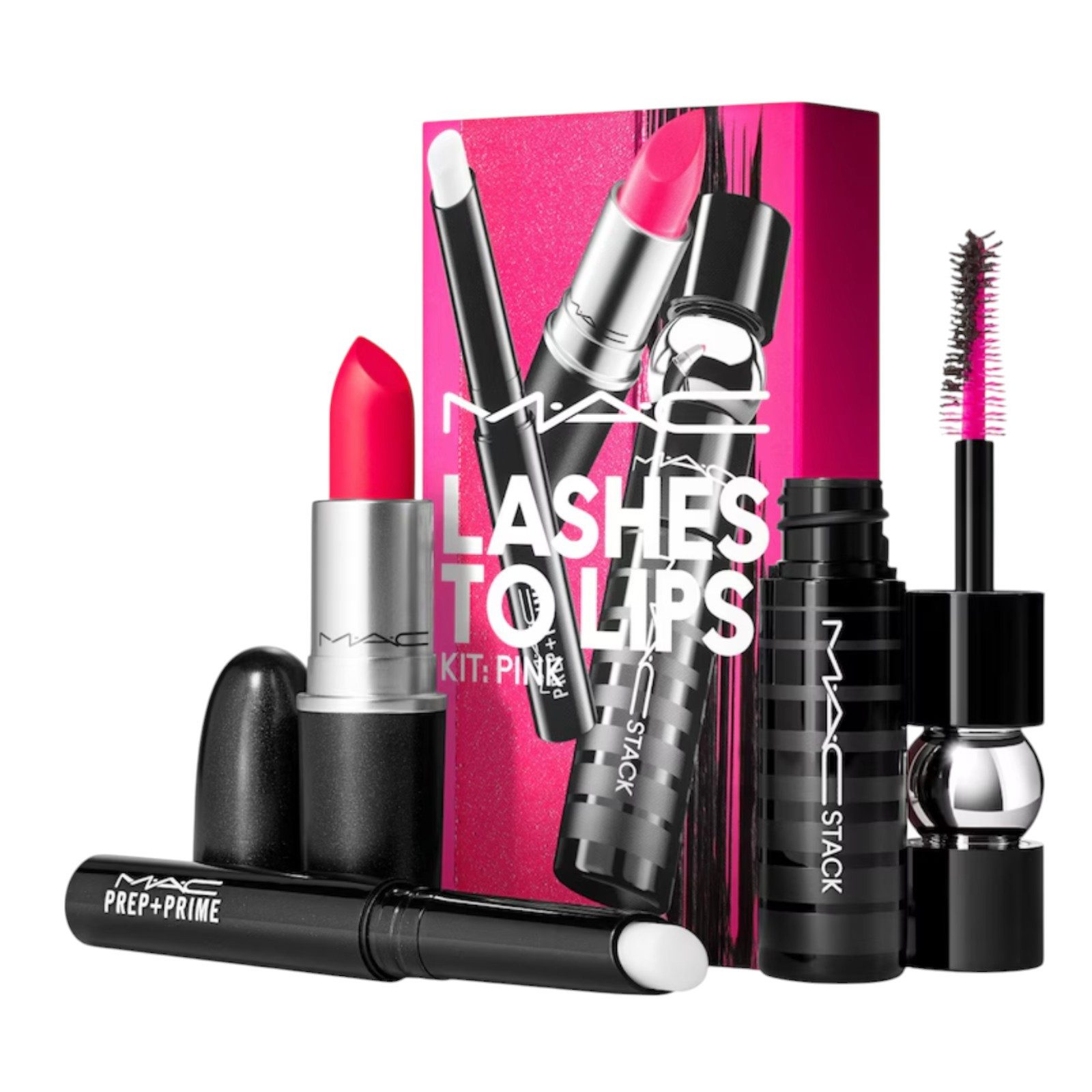 Make-up Set Superstar Kits Lashes to Lips Kit: PINK "Relentlessly Red"