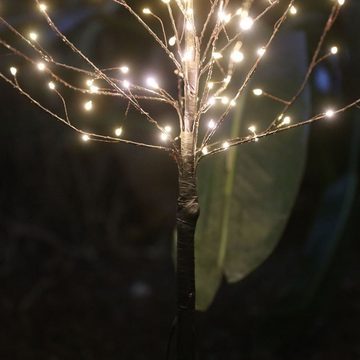 BURI LED Dekolicht 2x LED Lichterbaum 100cm Leuchtbaum Dekobaum Gartendeko Weihnachtsdeko