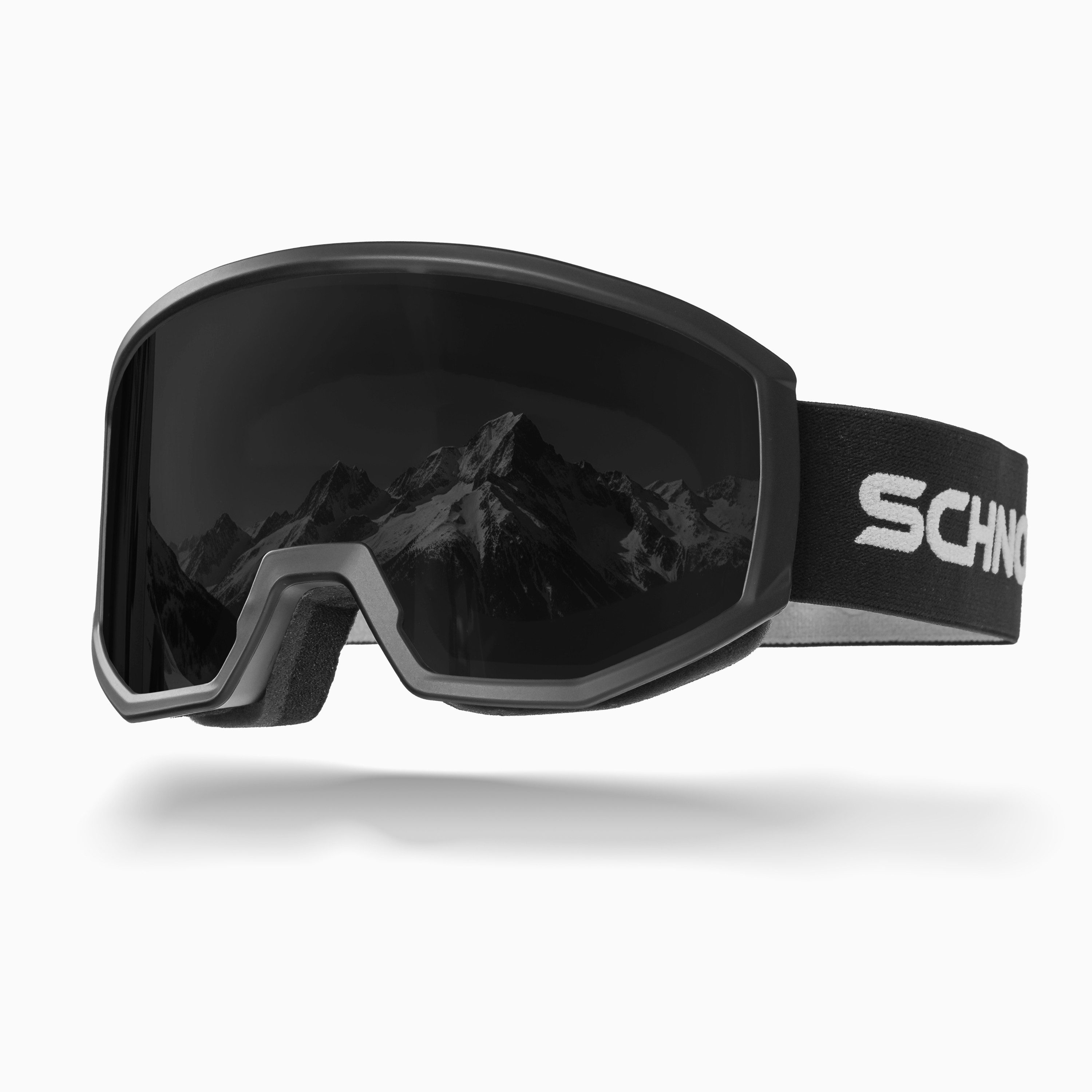 SCHNORR Sportbrille Schnorr Skibrille Luchs Dunkel Grau (S4), Full getönt, Anti-Fog, UV40, (1-St), Dunkelgrau getönt (S4)