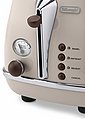 De'Longhi Toaster Incona Vintage »CTOV 2103.BG«, 2 kurze Schlitze, 900 W, im Retro Look, cremefarben, Bild 4