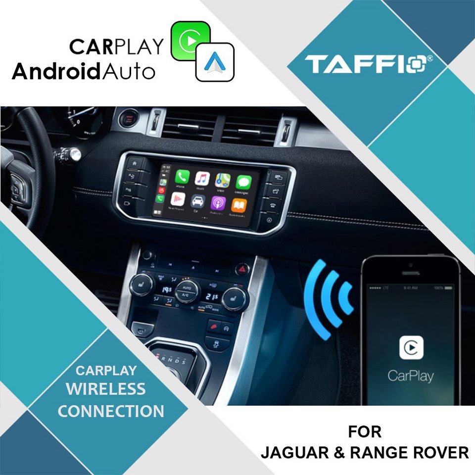 TAFFIO CarPlay Android Auto Interface Range Rover Infiniti Jaguar