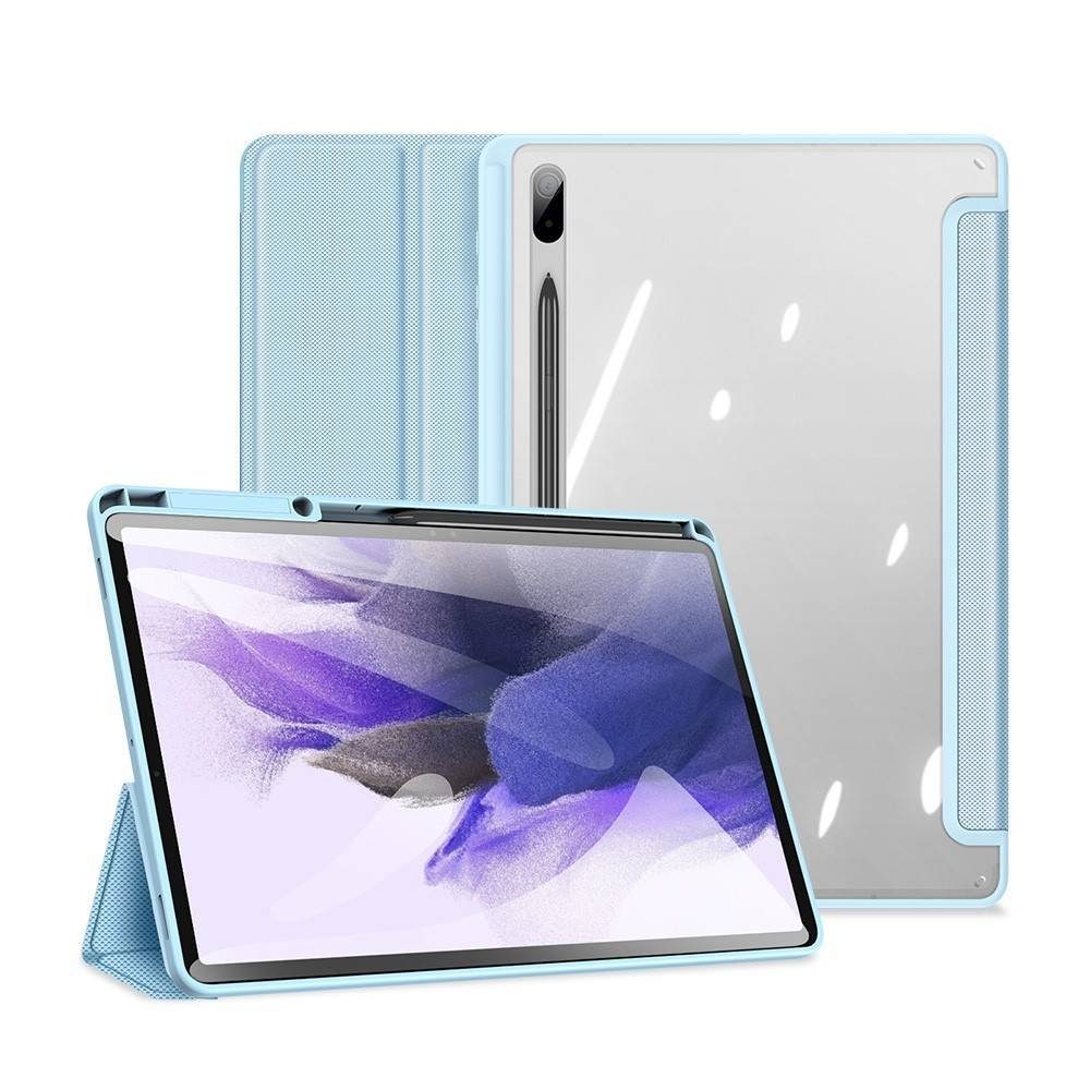 Dux Ducis Tablet-Hülle kompatibel mit Samsung Galaxy Tab S7 FE 12,4 Zoll, Tri-Fold Stand, Smart Sleep/Wake, Stifthalter, transparente Rückseite – Bild 5 von 5