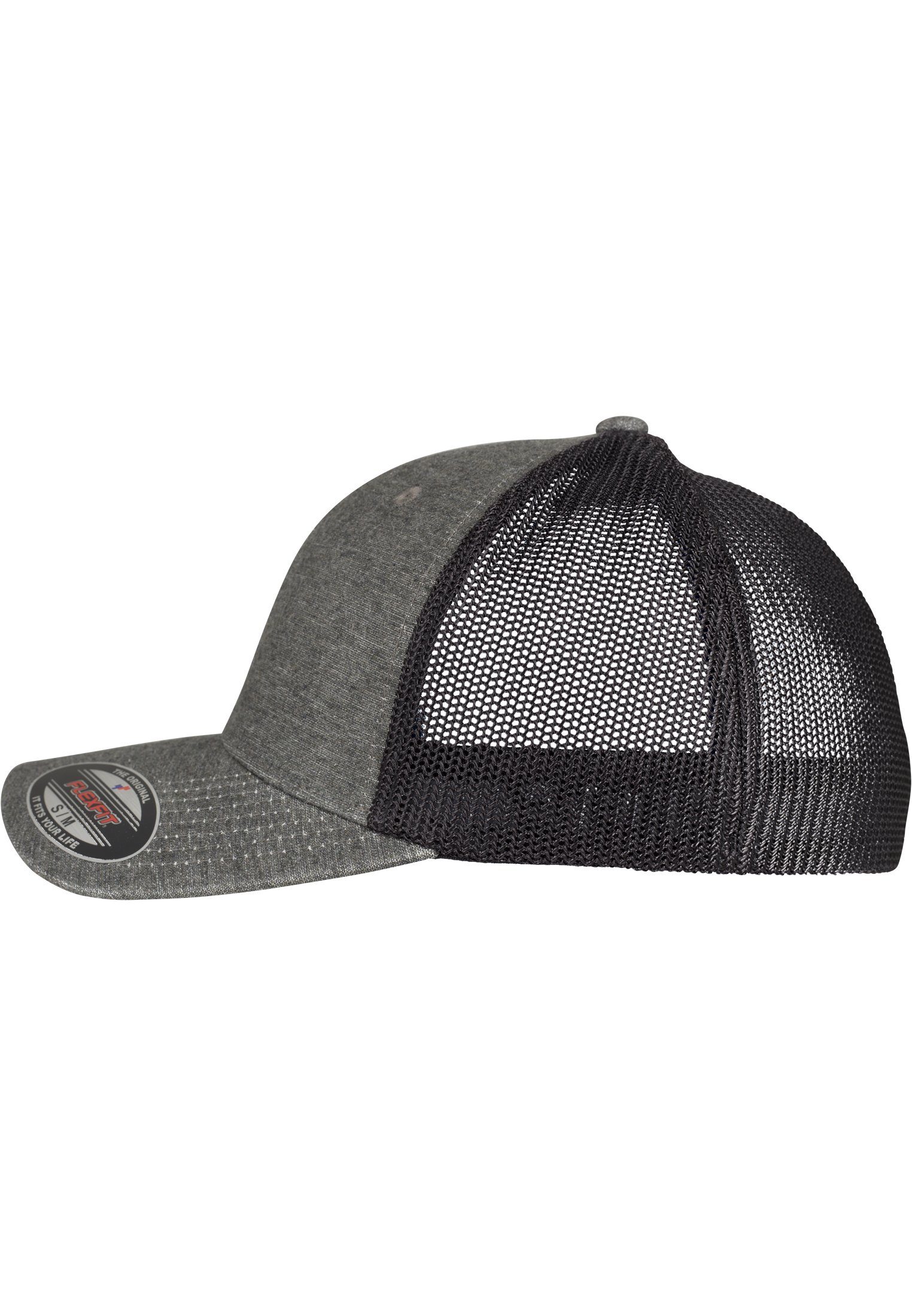 Cap mesh Cap Flexfit khaki/black Melange Retro Flex Trucker Trucker