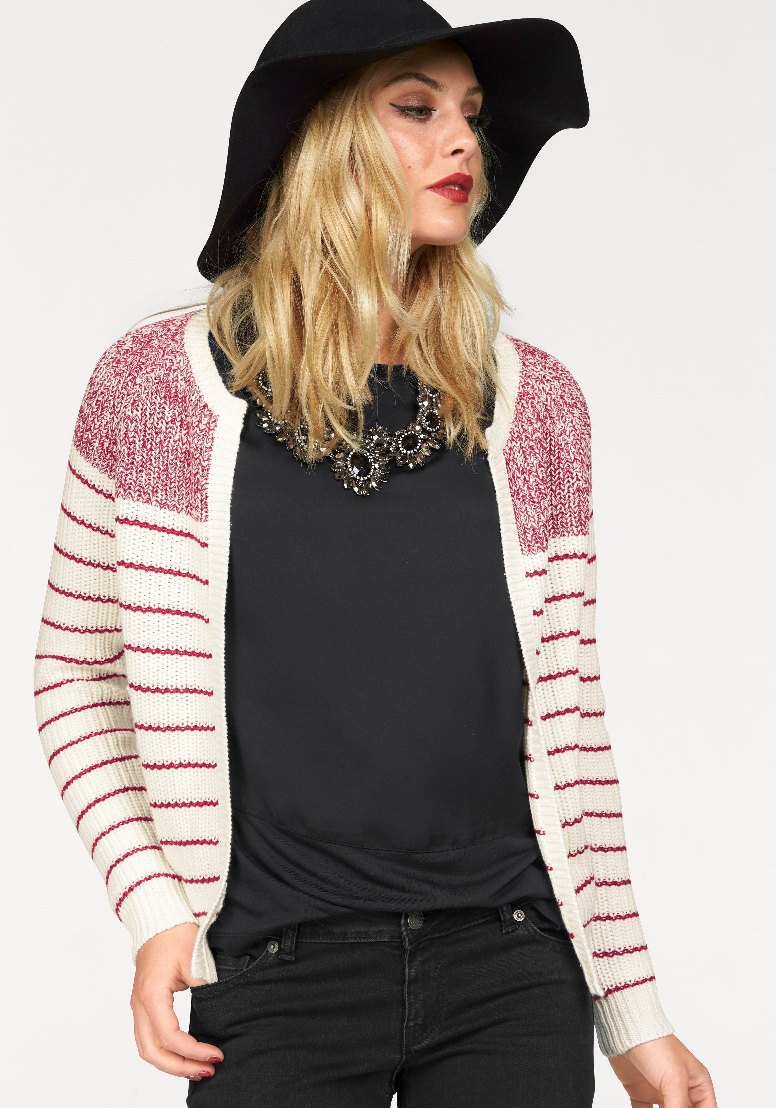 Vero Moda simple wide striped boat collar slim sweater