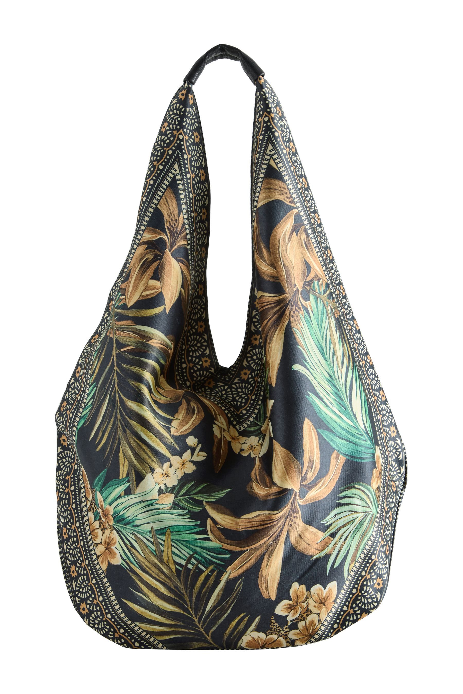 Next Schultertasche Schultertasche mit Schal-Print (1-tlg)