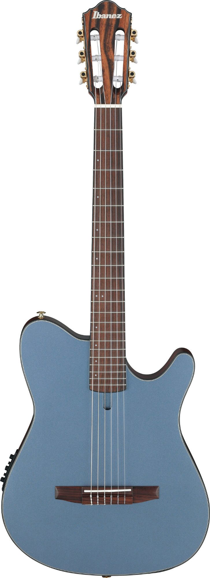Ibanez Konzertgitarre FRH10N-IBF Indigo Blue Metallic, FRH, mit Tonabnehmer und Cutaway