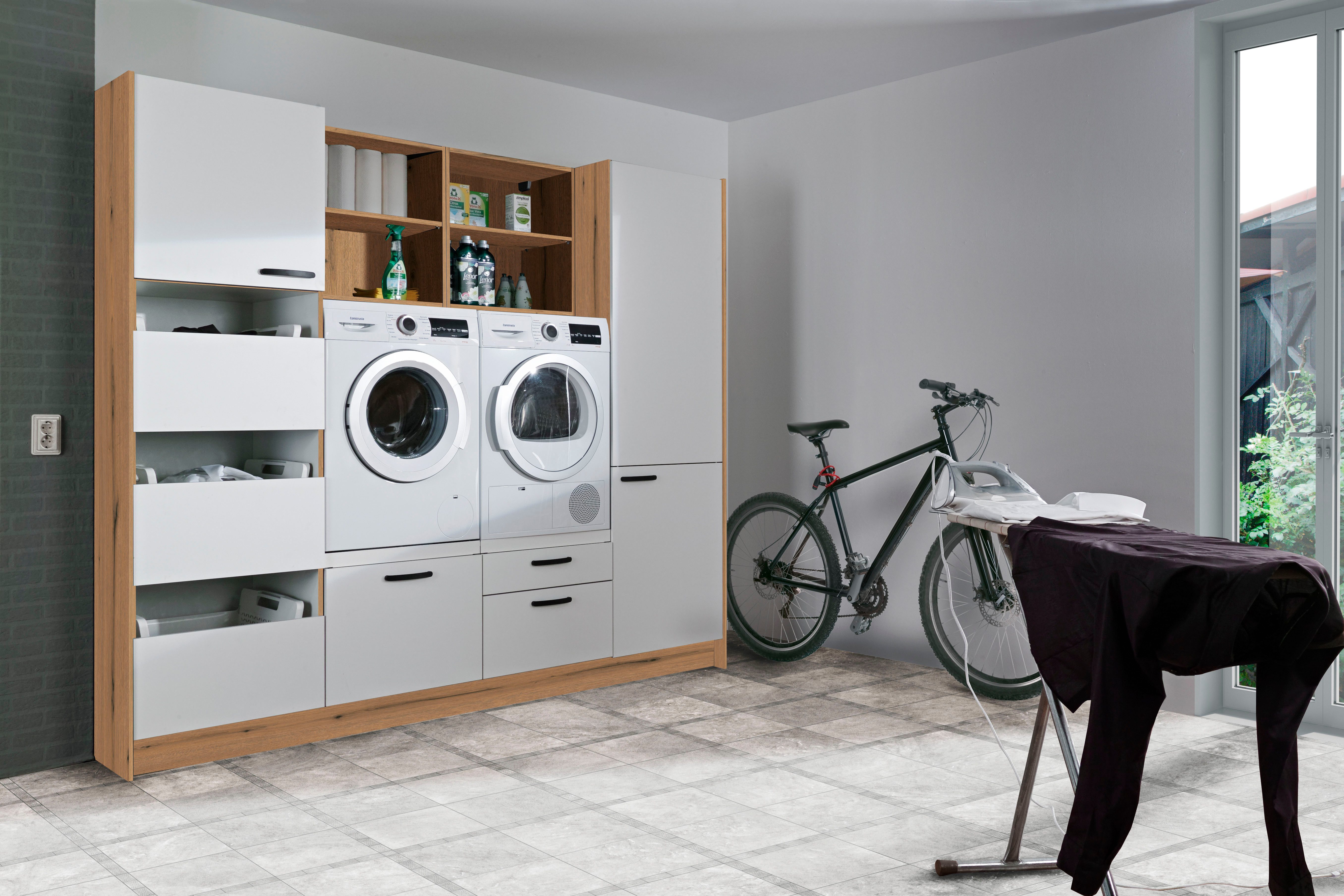 Express Küchen Schrank-Set Arta, (Komplett-Set, 9-St., ohne Geräte, vormontiert, mit Soft-Close-Funktion, Stellbreite 245 cm), ohne Geräte, vormontiert, mit Soft-Close-Funktion, Stellbreite 245cm