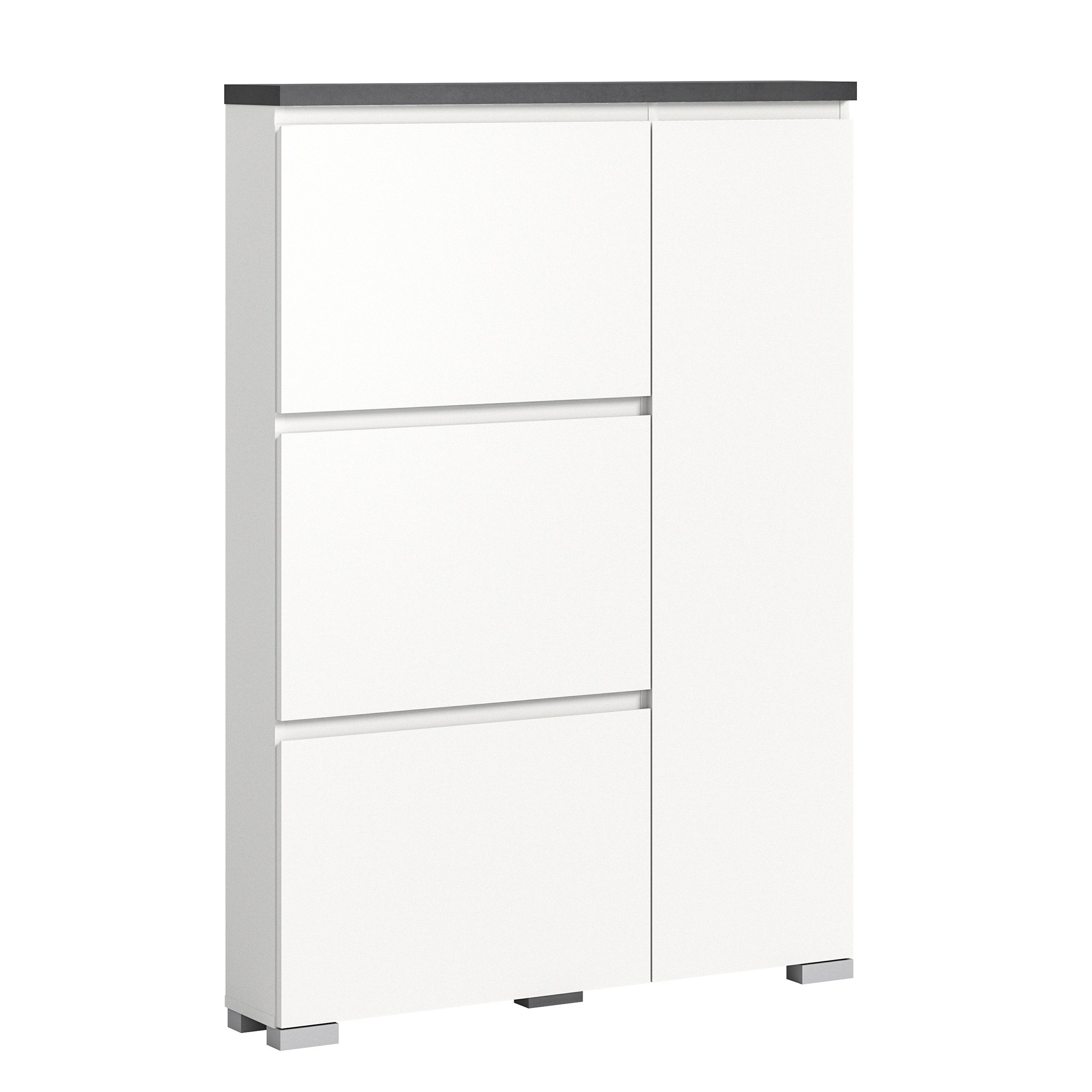 furnling Schuhschrank Scarlett mit Bremsklappenhalter, Schuhkommode, Schuhregal, Breite 95 cm