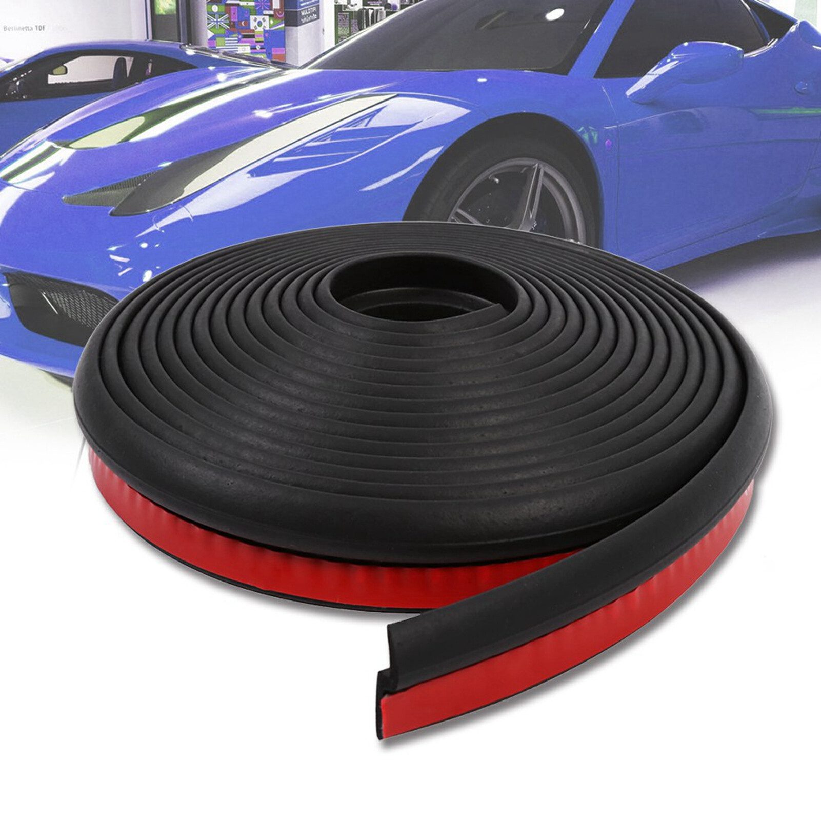 FUROKOY Dichtungsband Z-Typ 4 Meter lange Autotürdichtungen, (Set, 1-St., Autofenster-Türdichtungen), 2.3 x 400 cm, Schwarz
