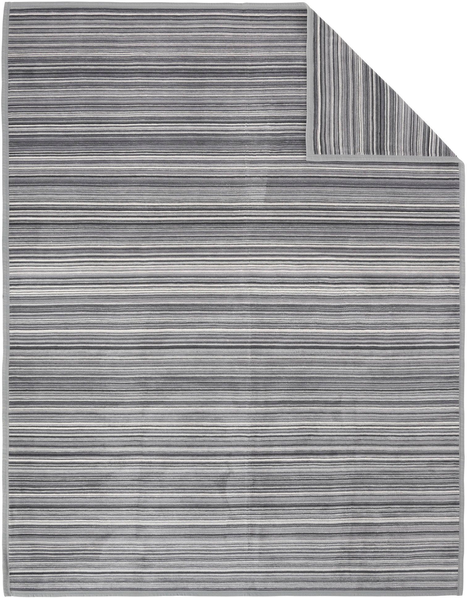 Wohndecke Jacquard Decke Malang, IBENA, mit filigranen Streifen, made in Eu günstig online kaufen