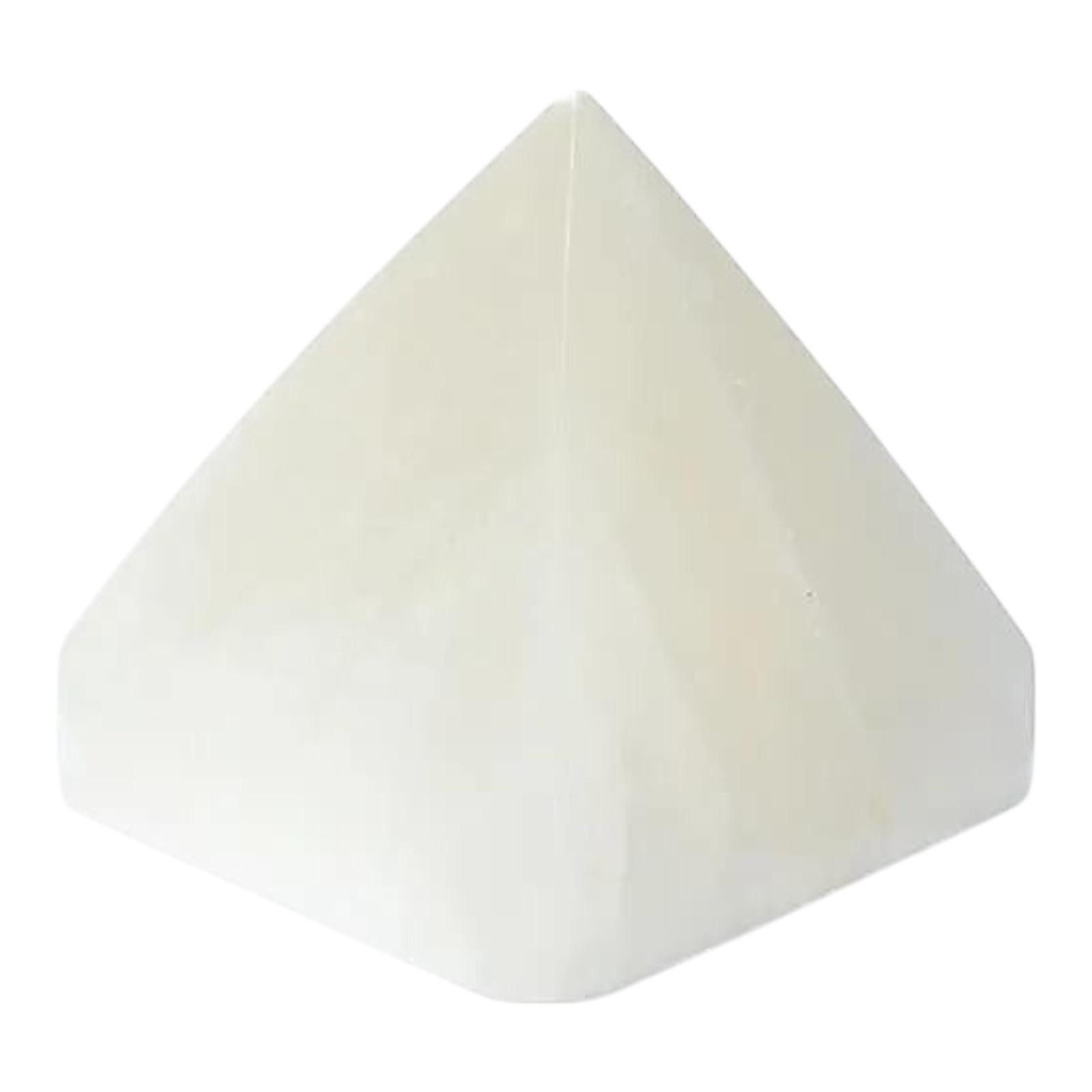 Eden Stone Mineralstein Edelstein Stein Selenit Pyramide XXL ca. 10cm x 10cm, (1-St)