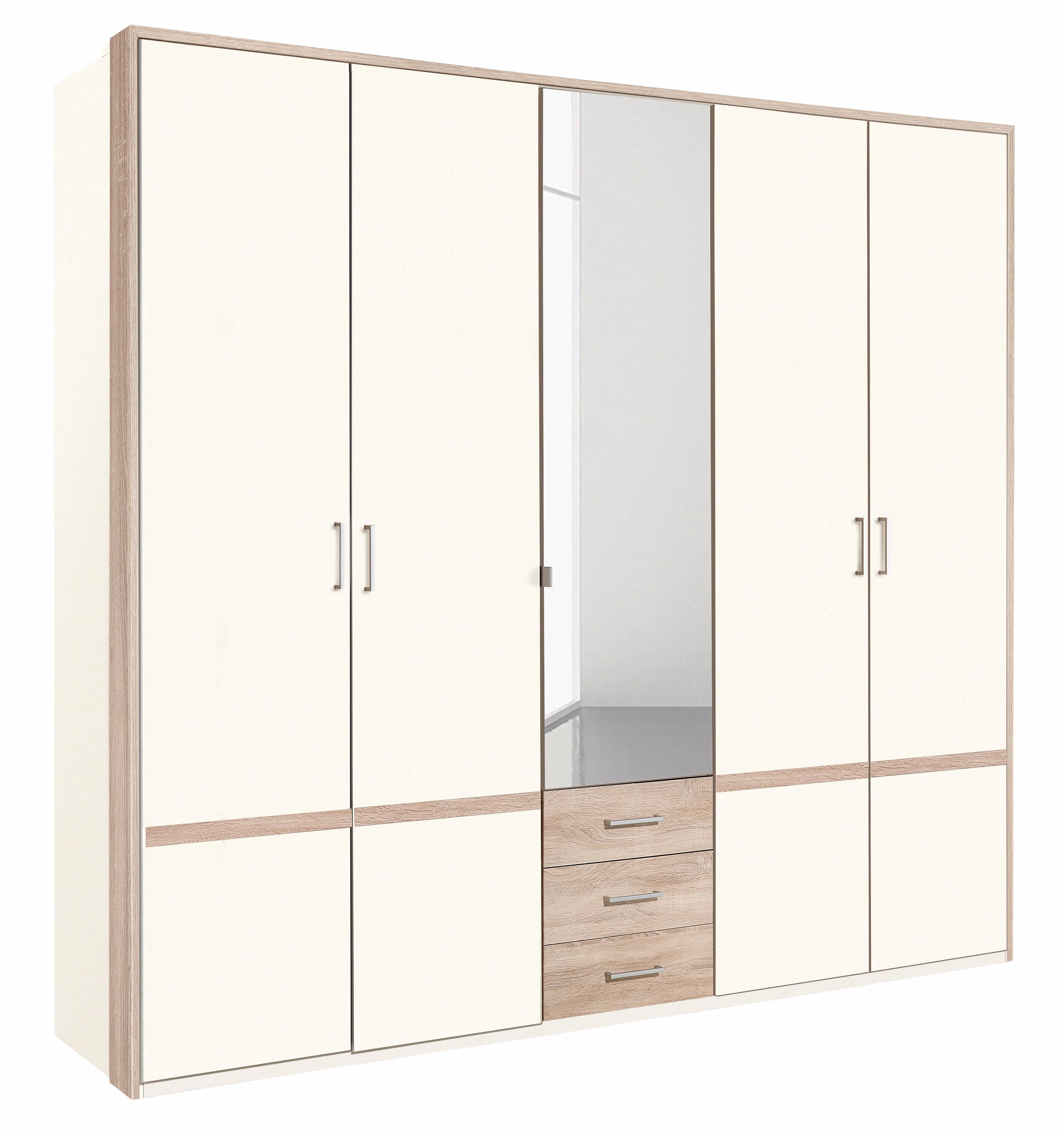 Wimex Kleiderschrank 225cm breit, 5-türig in weiß / struktureichefarben hell - ab 299,99€