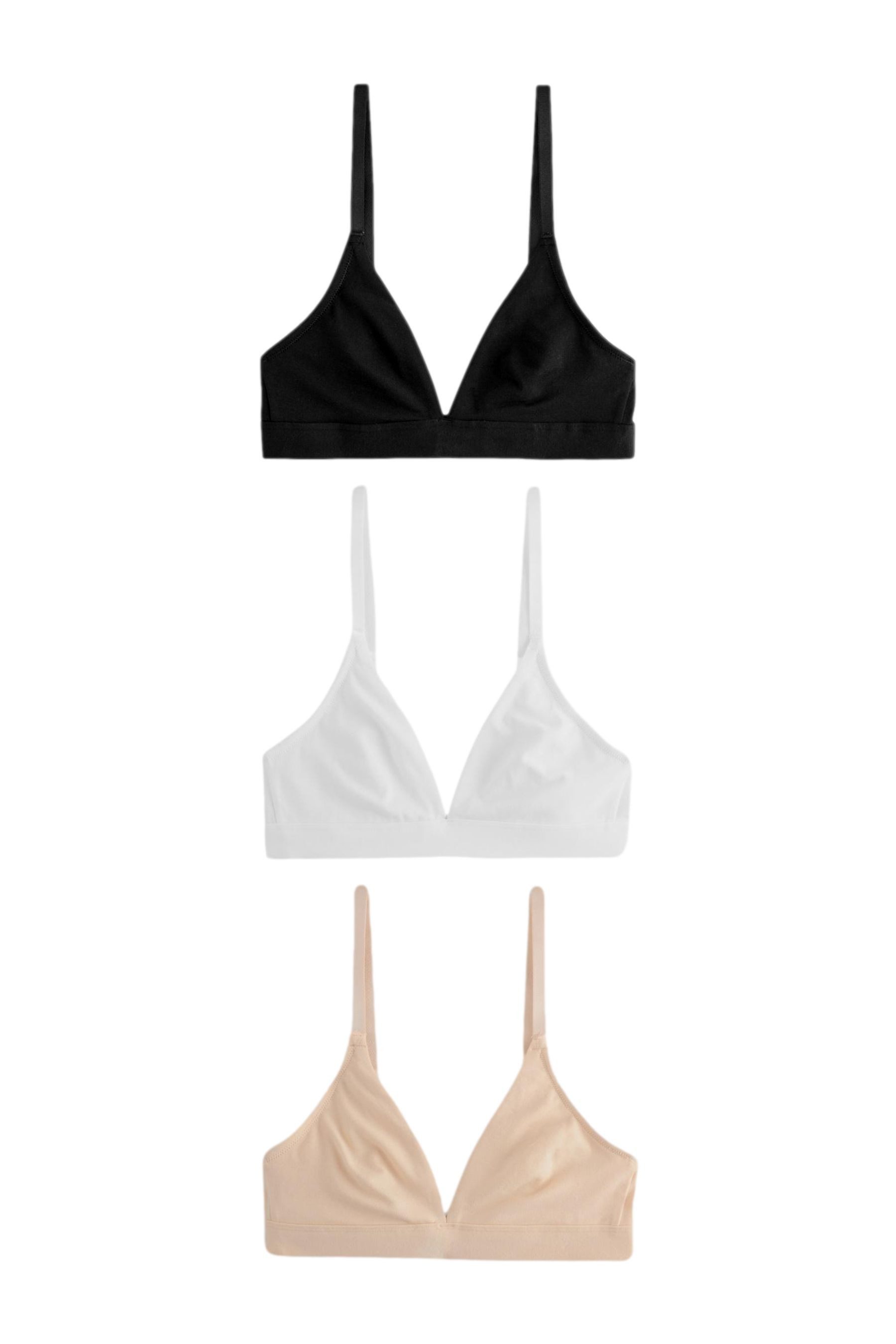 Next Set: Bralette-BH 3er-Pack Ultimate Comfort Bustiers aus Baumwollmix (3-tlg)