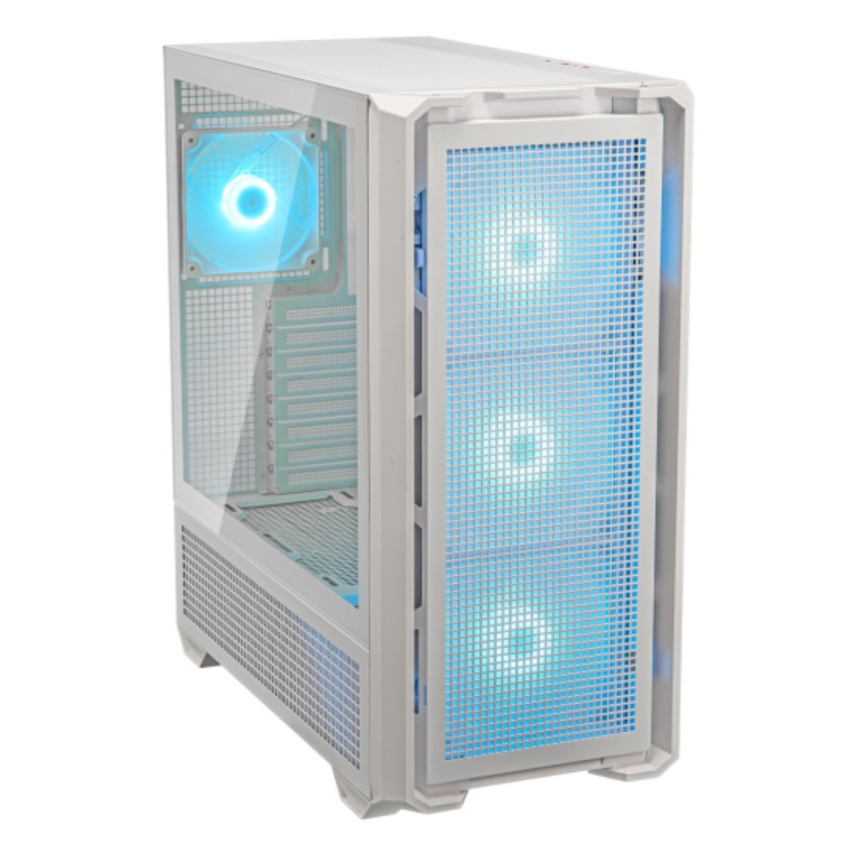 Cougar Gaming-Gehäuse MX600 WT, Full-Tower, USB/Audio, 2x USB 3.0, 1x Type-C Gen2, ATX, weiß, 4 Lüfter vormontiert
