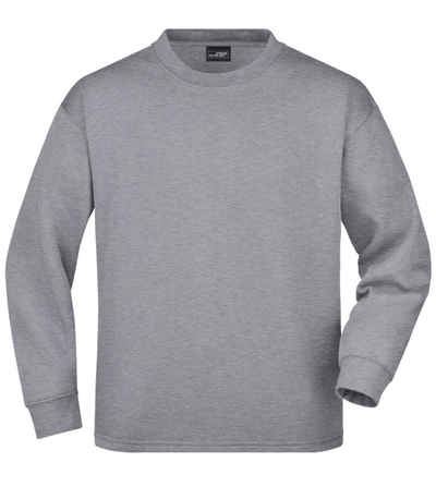 James & Nicholson Sweatshirt Klassisches Sweatshirt mit Rundhalsausschnitt JN199