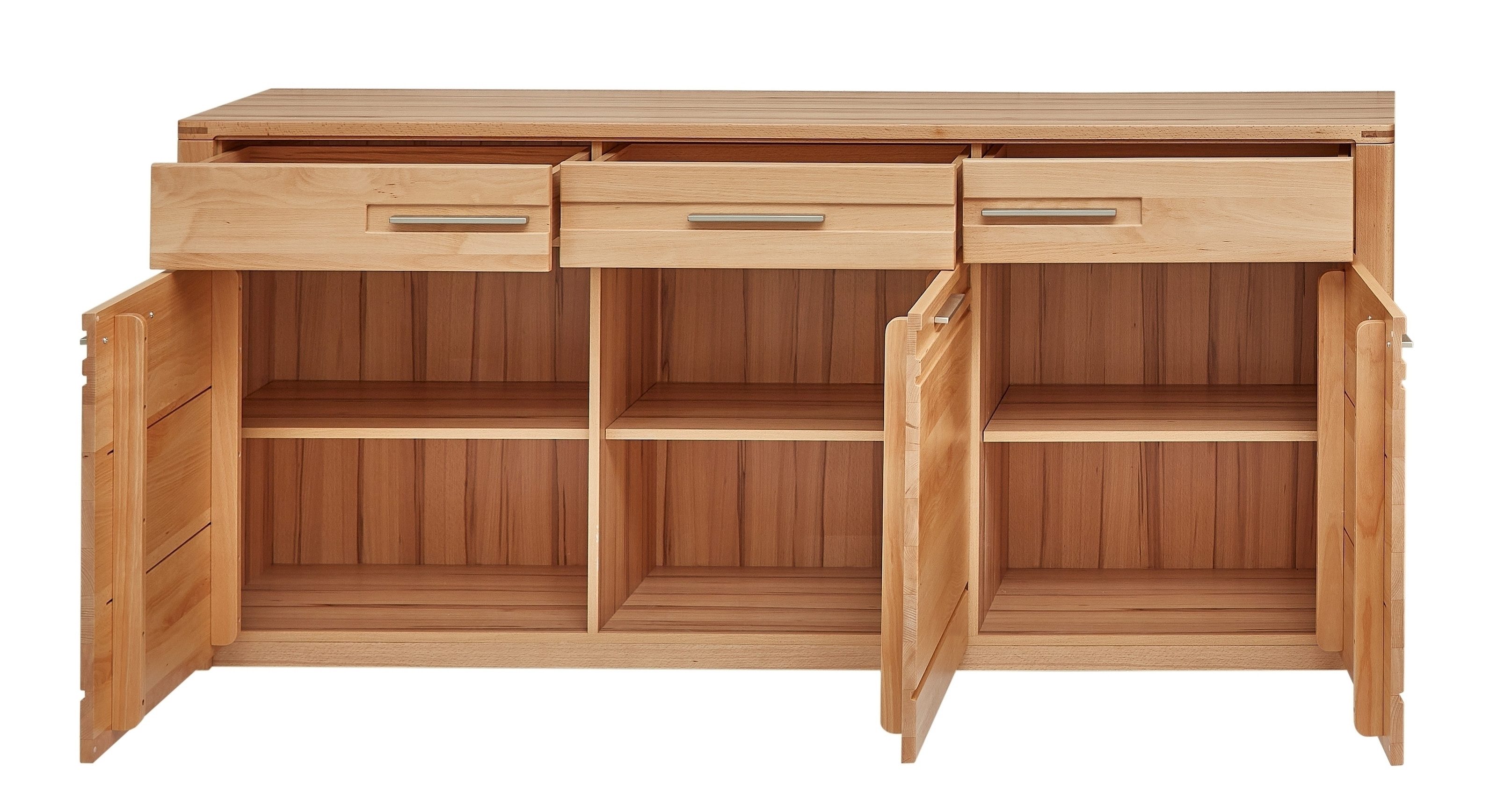 freiraum Sideboard Nature One, 3 Türen, 3 Schübe, FSC, in Kernbuche teilmassiv - 190x86x45cm (B/H/T)