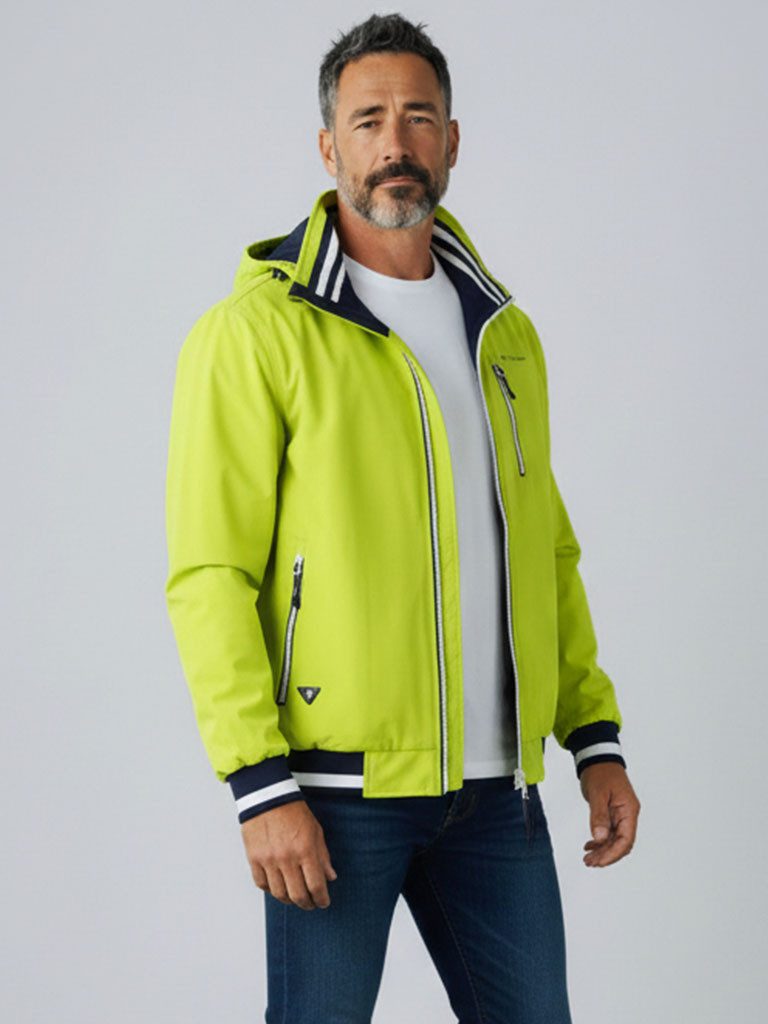 Dry Fashion Funktionsjacke Hamburg Herren Funktions-Blouson Hamburg mit Innenfutter und abnehmbare Kapuze