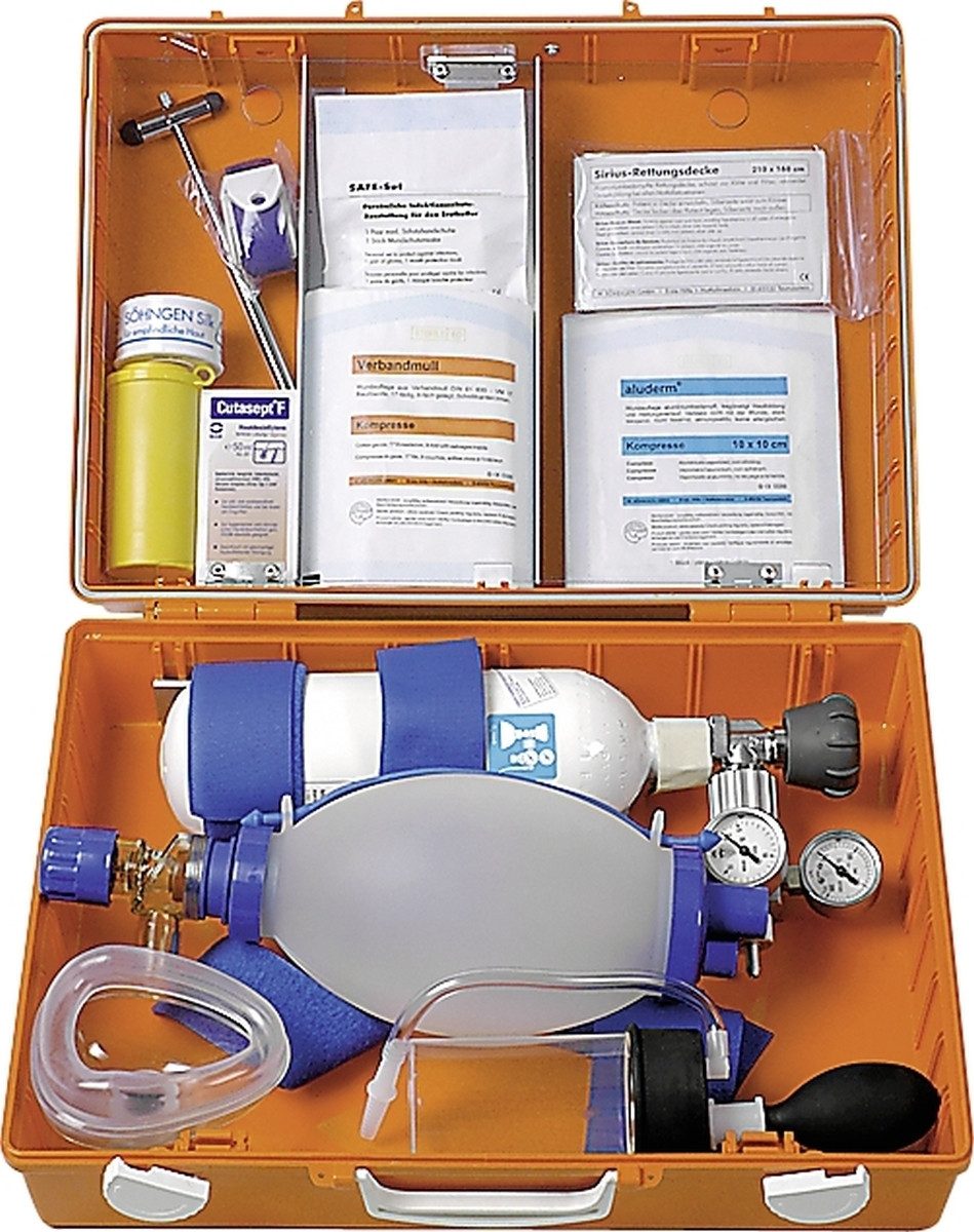 Söhngen Erste-Hilfe-Set Notfallkoffer Arzt + Praxis Zahnarzt orange