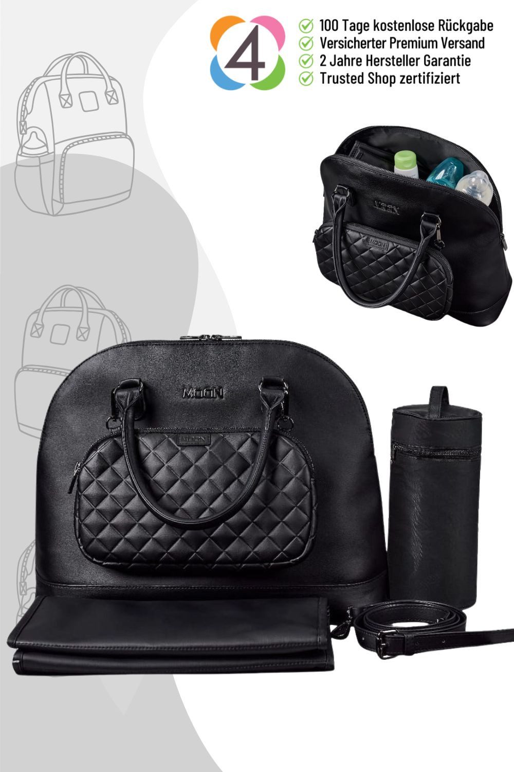 Moon Wickeltasche