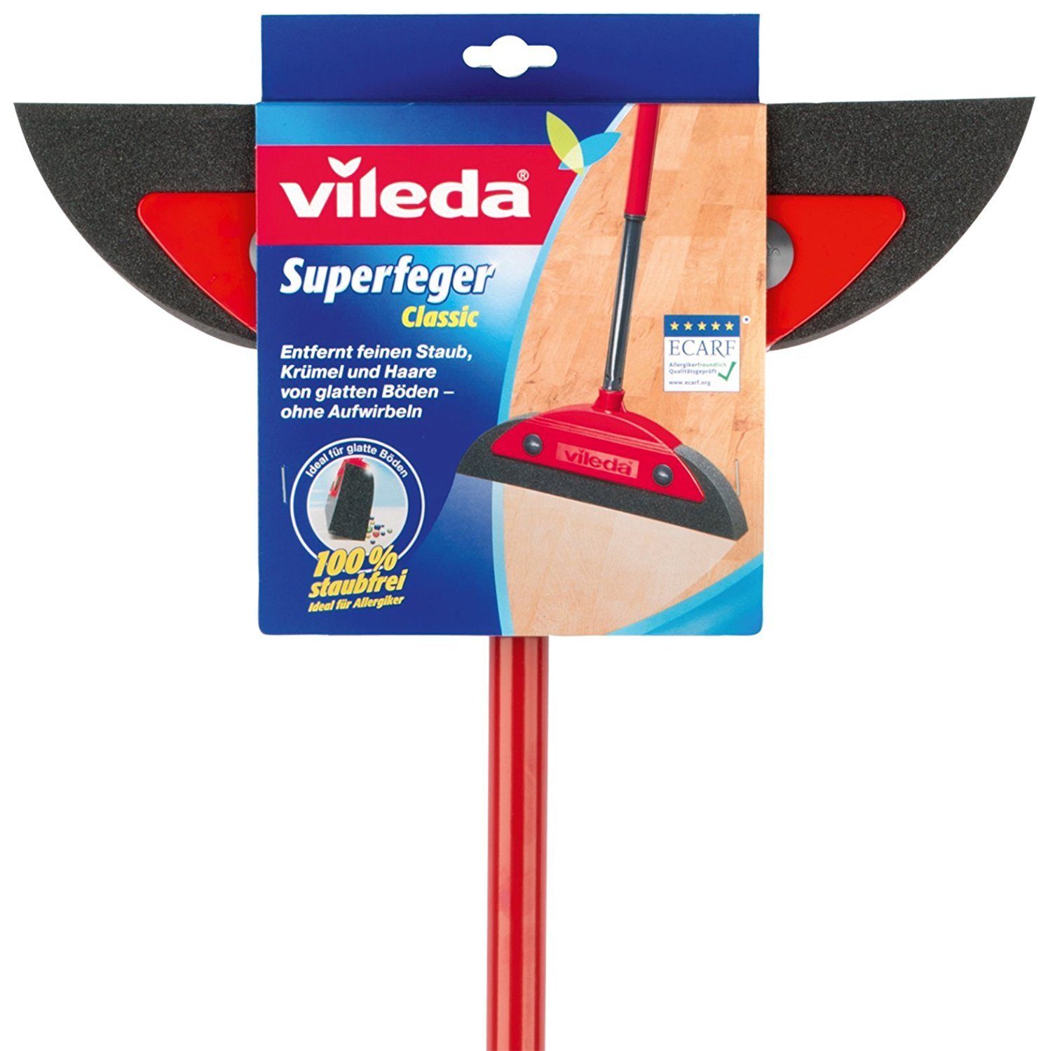 Vileda Reinigungsbürsten-Set VILEDA Superfeger Classic mit Teleskopstiel