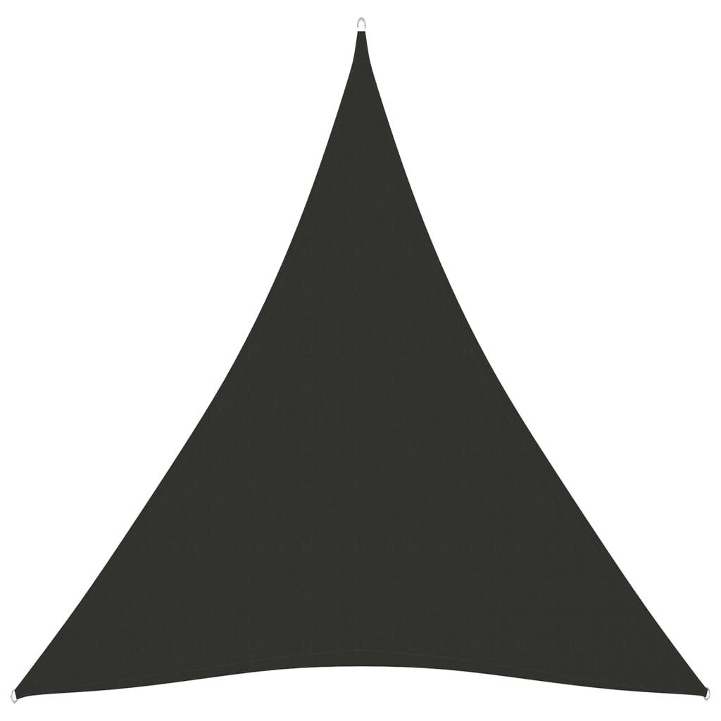 Sonnensegel Sonnensegel Oxford-Gewebe Dreieckig 4x5x5 m Anthrazit