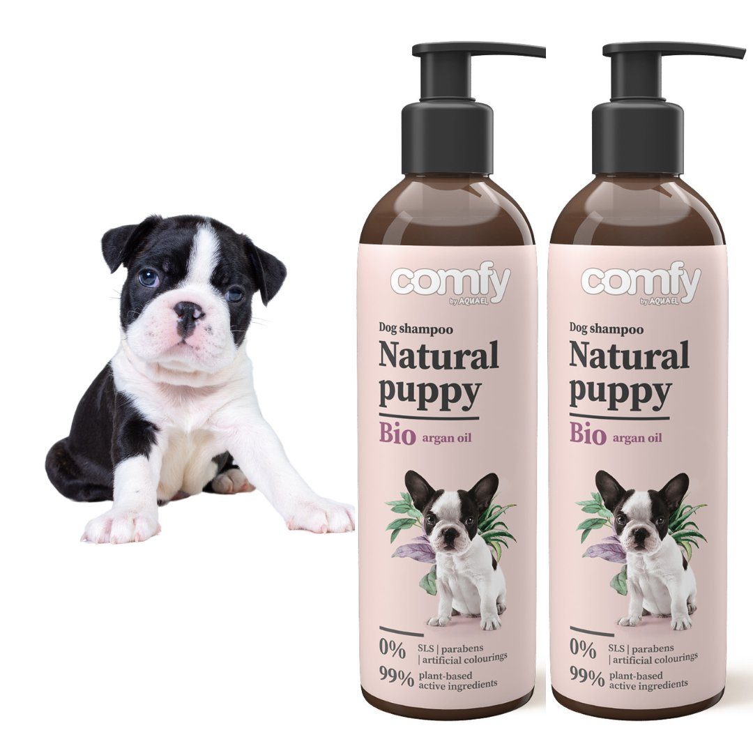 Comfy Tiershampoo (2-Stk) Hundeshampoo Natural Puppy 2x250 ml - Comfy, (2-St), speziell für die empfindliche Haut von Welpen konzipiert