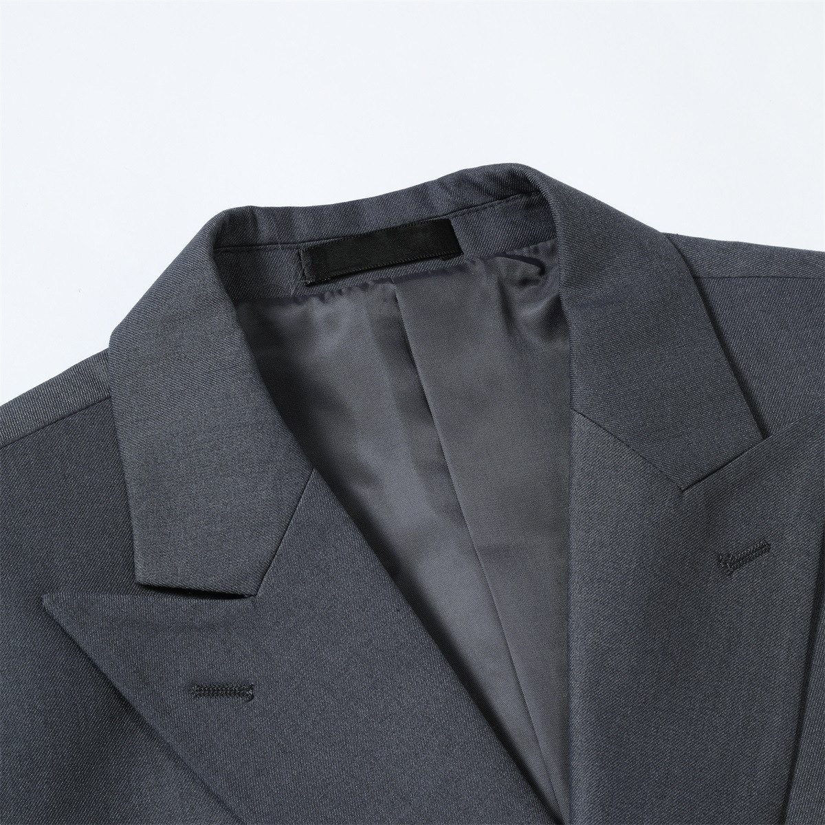 Allthemen Anzug (2 tlg) mit spitzem Revers Herrenanzug Zweireihiger Hochzeitsanzug Slim Fit – Bild 3 von 5