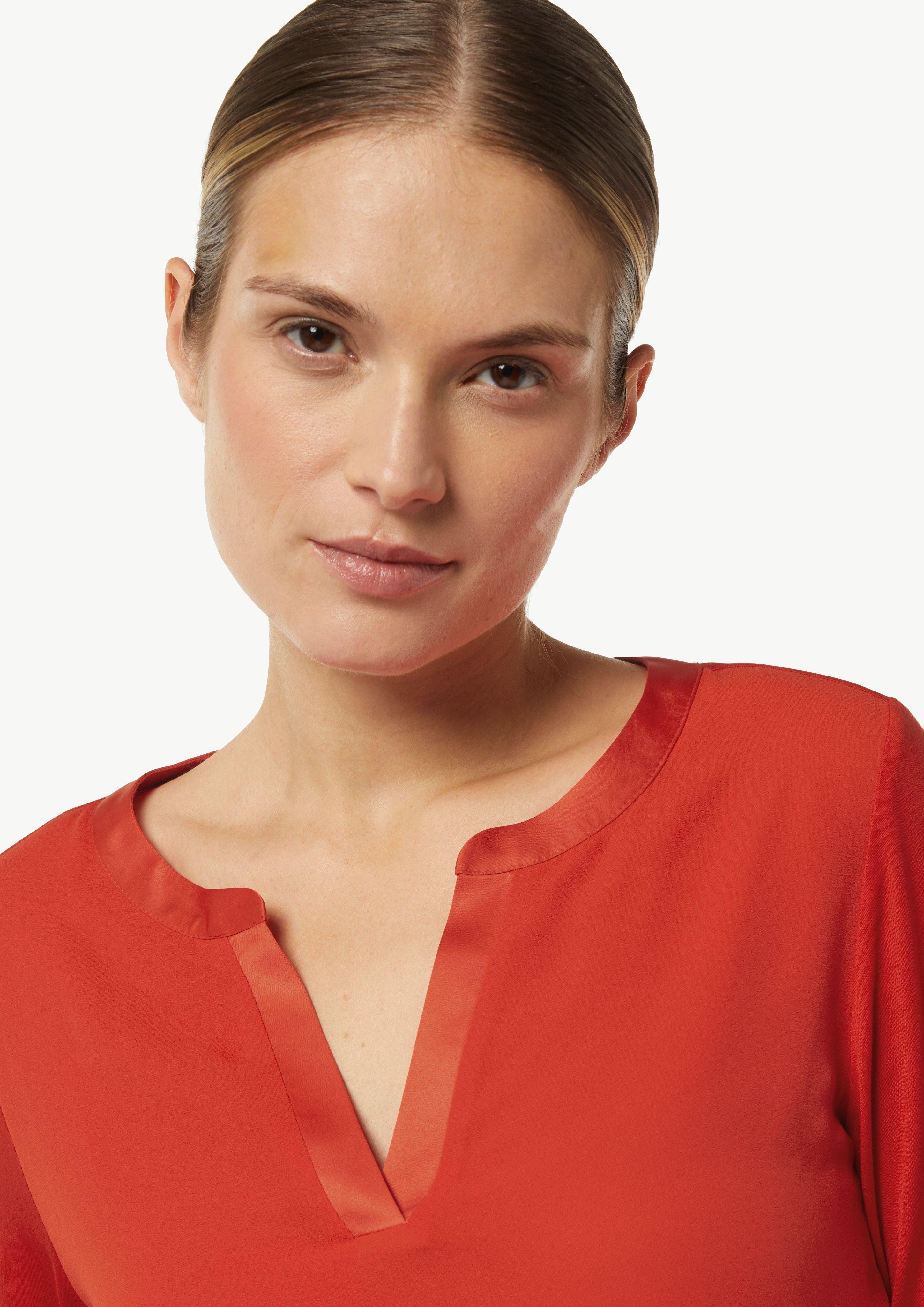 Comma Shirttop Langarmshirt im Fabricmix mit günstig online kaufen