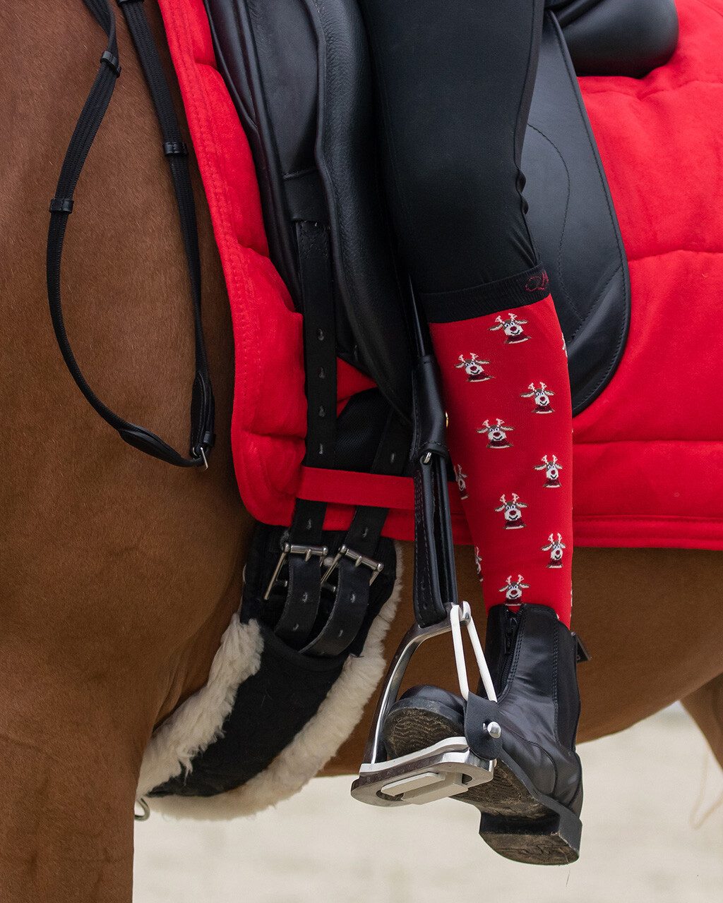 QHP Kniestrümpfe Kniestrümpfe Weihnachten (2er-Pack)