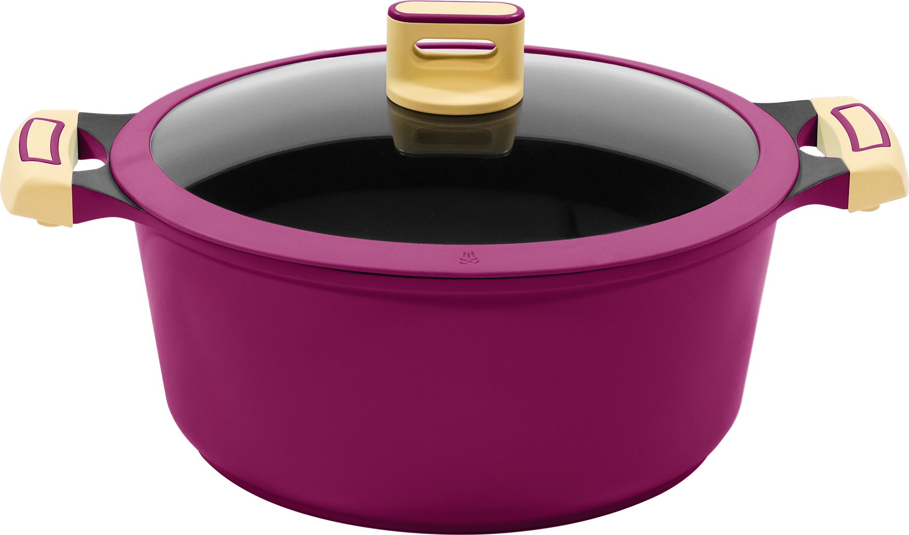 KING Kochtopf GOURMET, Aluminiumguss (Set, 8-tlg), Induktion, matte Oberfläche, Set + 3 Töpfen, 1 Stieltopf, 4 Glasdeckel