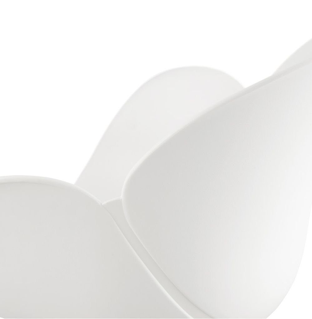 KADIMA DESIGN Loungesessel TERRA Weiß 59 Polym Weiss Esszimmerstuhl Plastic (white)