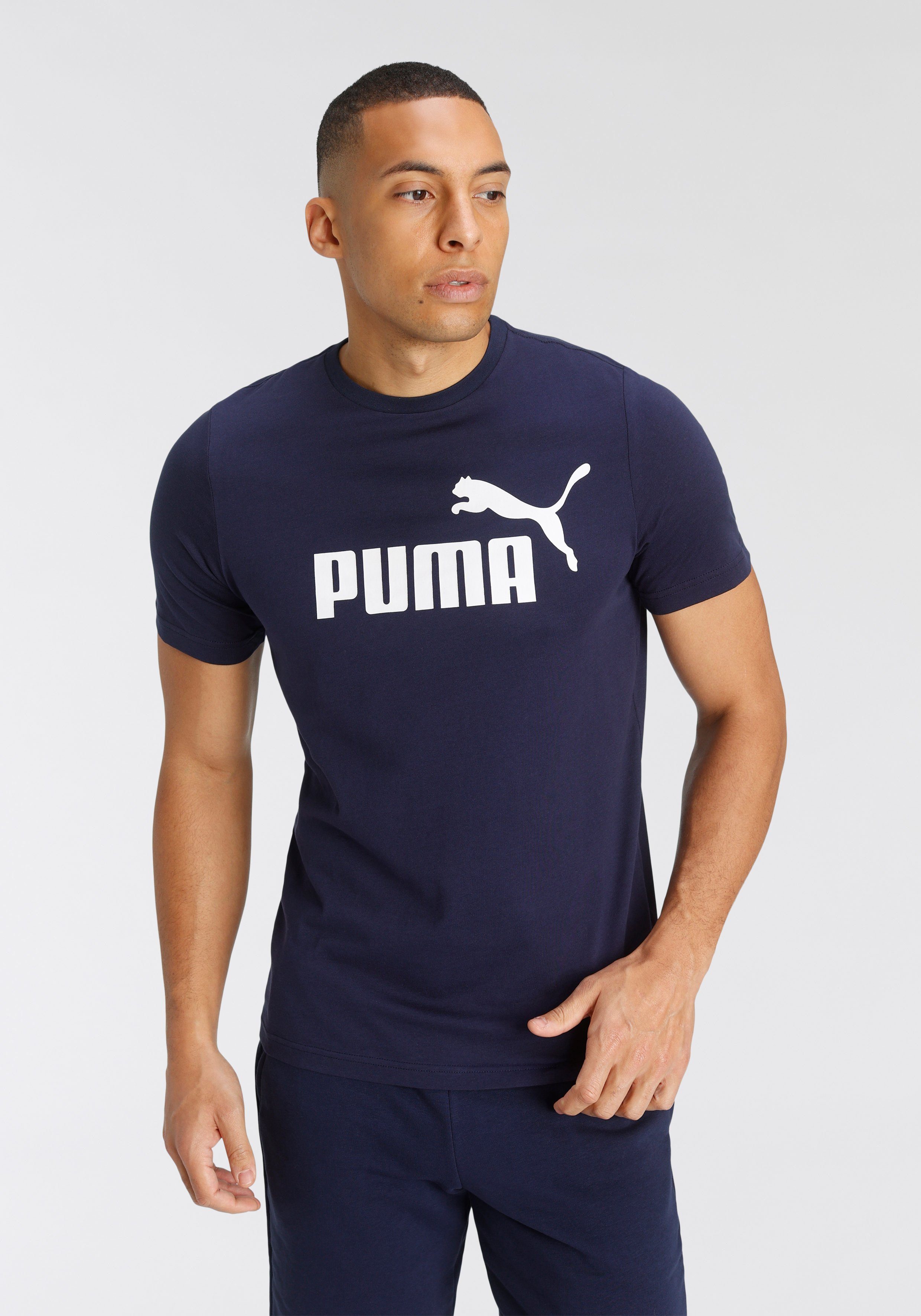 LOGO ESS TEE T-Shirt Peacoat PUMA