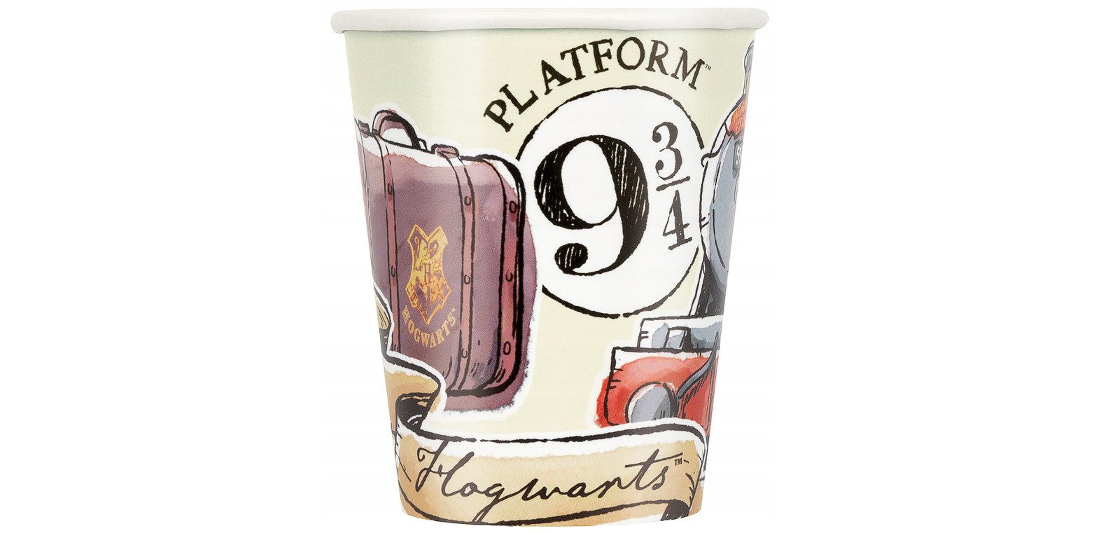 Festivalartikel Einweggeschirr-Set Harry Potter Geburtstagsset: 16-teilig, Becher & Teller, Papier, papier