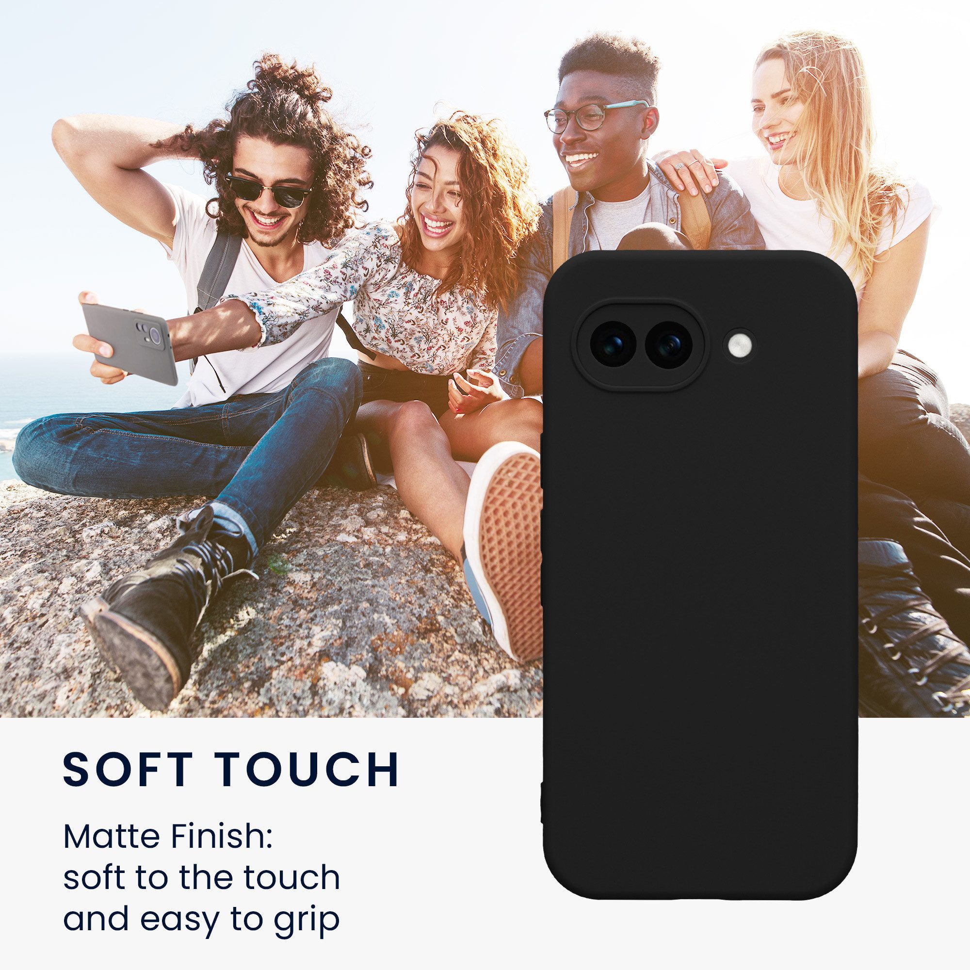 kwmobile Smartphone-Hülle Handyhülle für Google Pixel 10a Hülle, Weiches Handy Silikon Case - Schutzhülle Cover – Bild 4 von 5
