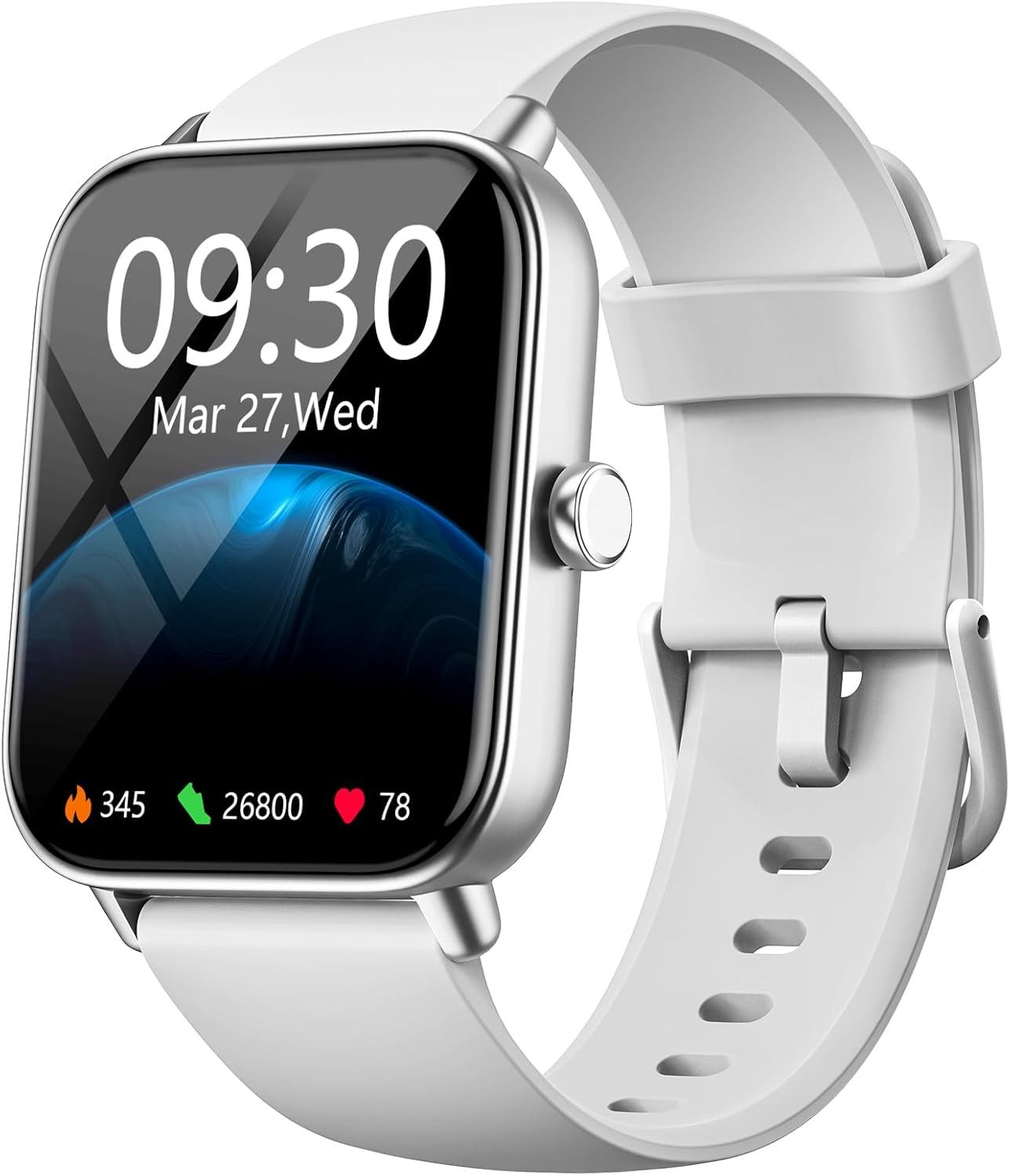 Fitpolo 205L Smartwatch (4,5 cm, android ios), Unisex Smartwatch mit 1.69" Display, 110+ Sportmodi und langer