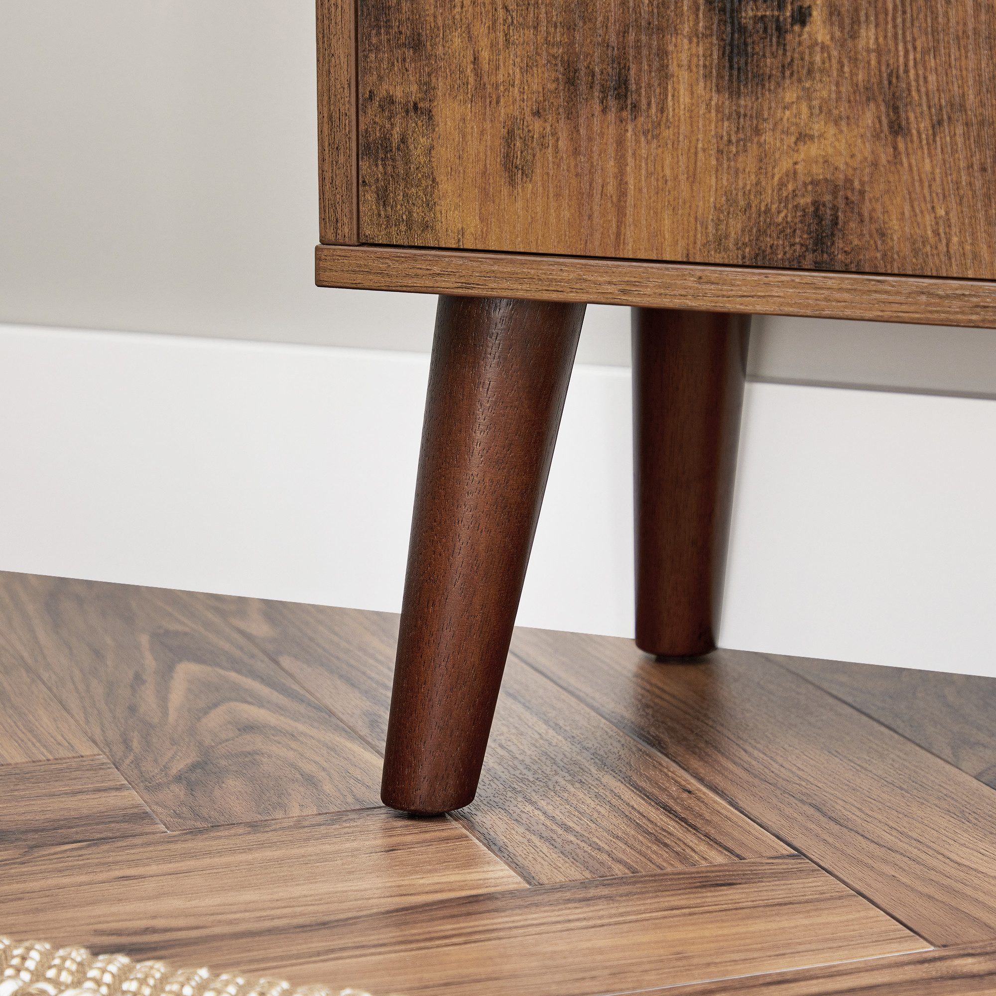 VASAGLE Bücherregal Standregal, mit 2 Ablagen und Schranktüren