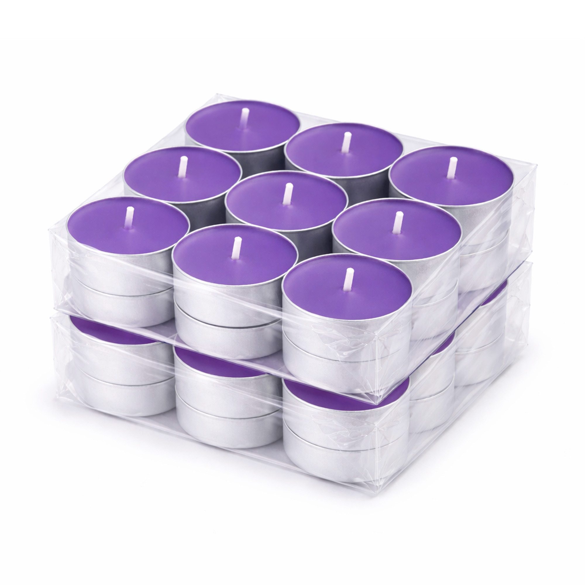 HS Candle Teelicht Duftkerze 4 Stunden Brenndauer (36-tlg), Teelicht Kerzen aus Wachs, Ø4 cm, Made in EU, Indoor & Outdoor