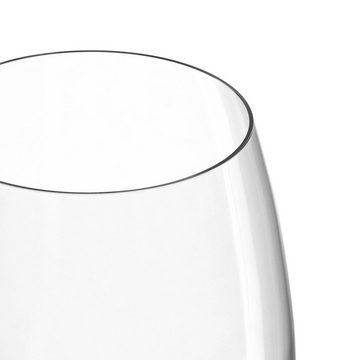 GRAVURZEILE Rotweinglas Leonardo Weinglas mit Gravur - Zu Vino sag ich nie no, Glas, graviertes Geschenk für Partner, Freunde & Familie