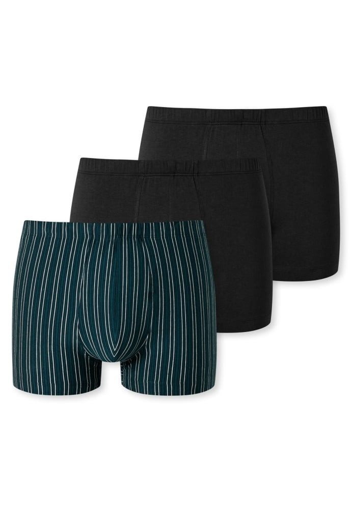 Schiesser Boxershorts Unterwäsche 95/5 Organic Cotton mehrfarbig dunkelblau günstig online kaufen