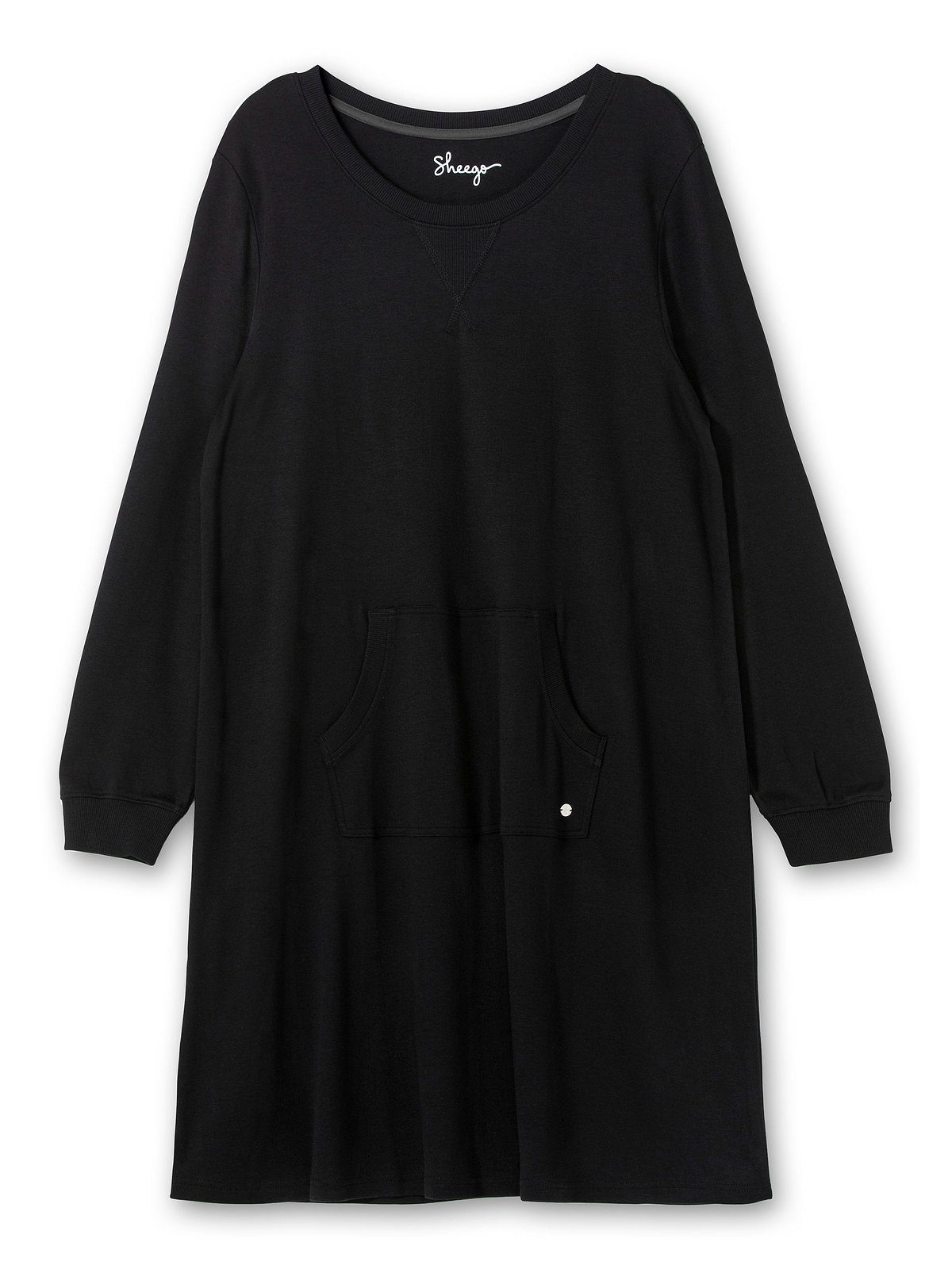 Sheego Sweatkleid Große Größen in leichter A-Linie, mit Kängurutasche
