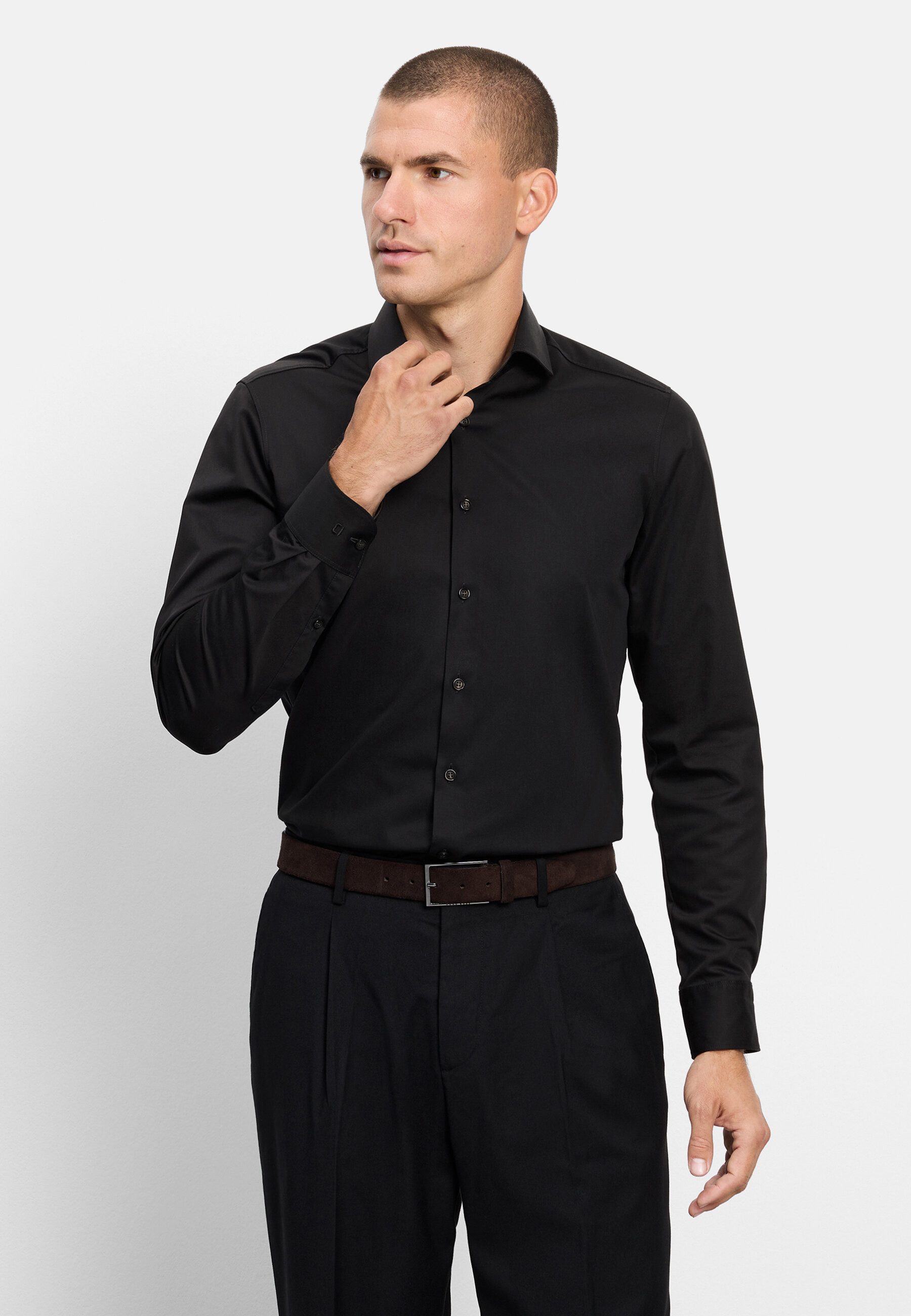 Businesshemd OLYMP Level Five, body fit, Royal Kent mit extra langem Arm