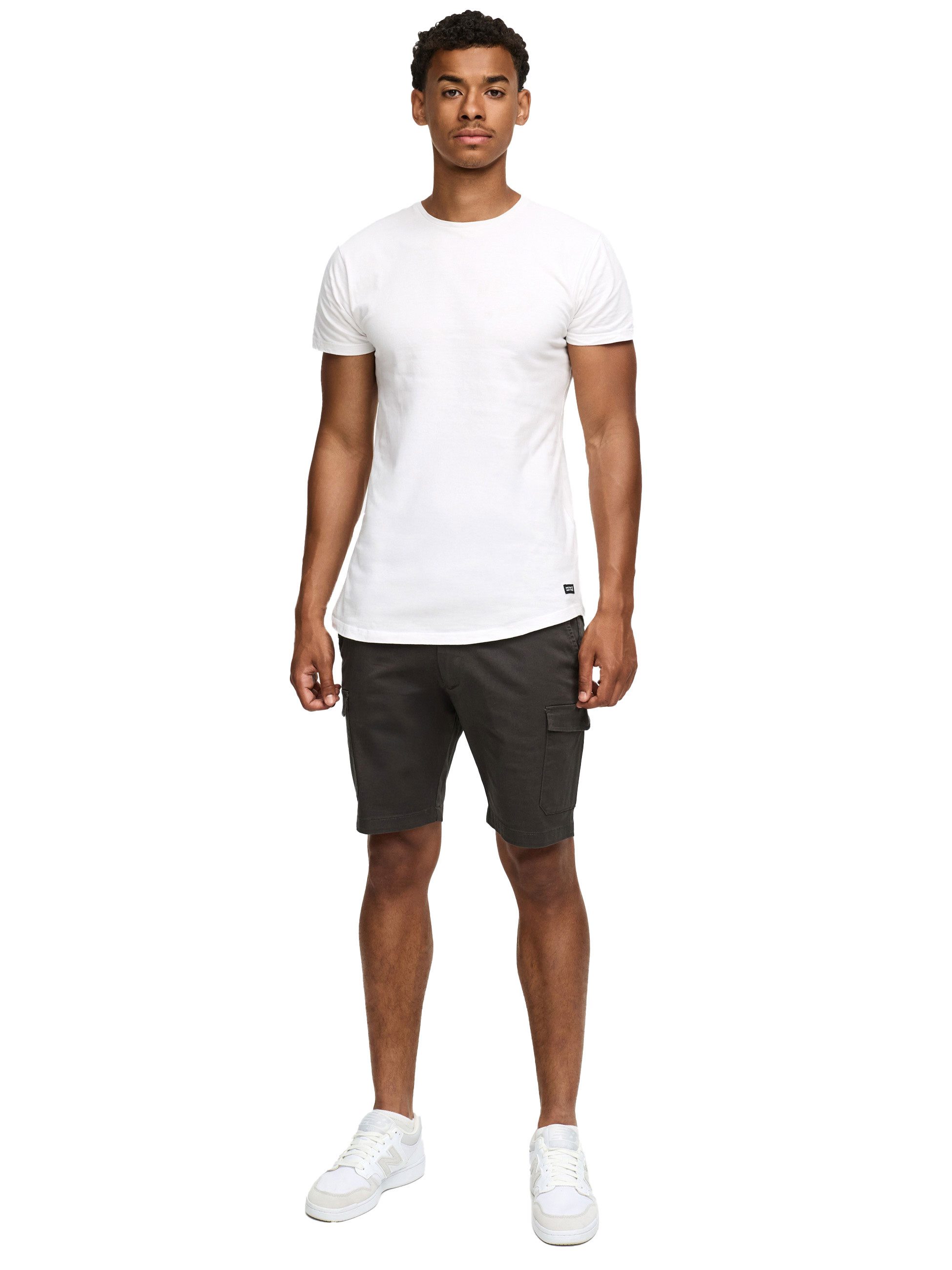 INDICODE Cargoshorts LAULAX Cargo kurze Hose Herren Shorts, Sommer Freizeithose mit Taschen Sportlich eleganter Look - Regular Fit - Bequemes Material mit Stret – Bild 4 von 5