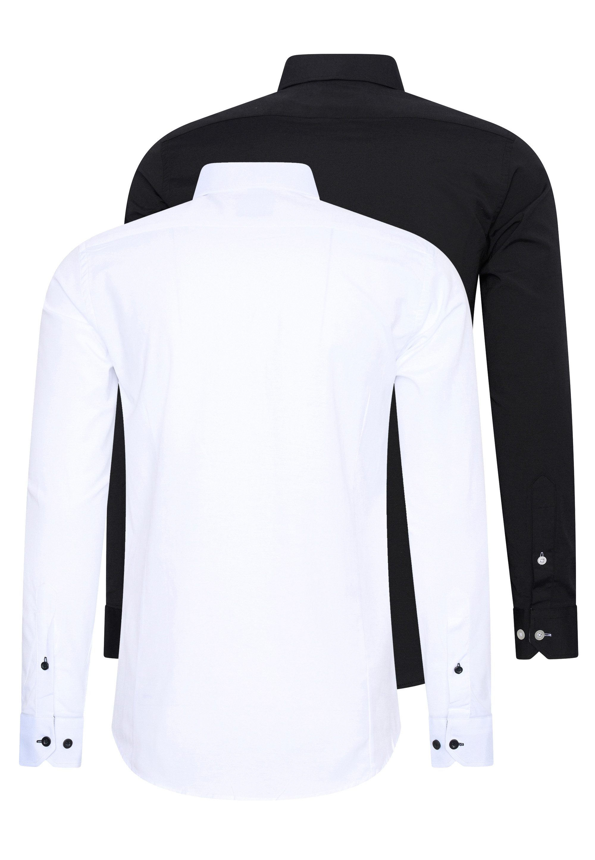 Rusty Neal Langarmhemd im Slim-Fit geschnitten günstig online kaufen